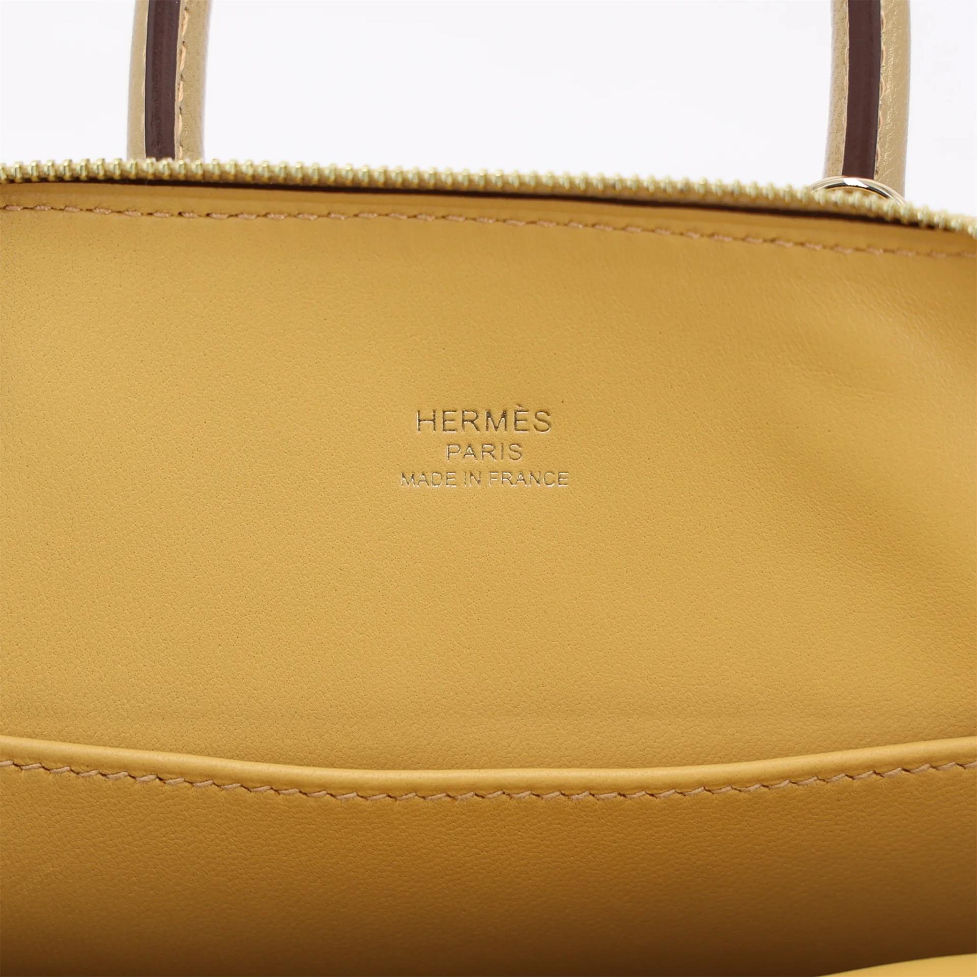 Brand New ( Rank N ) HERMÈS Mini Bolide 1923 Dore (Y9) Chevre Gold hardware G (2026) - 8