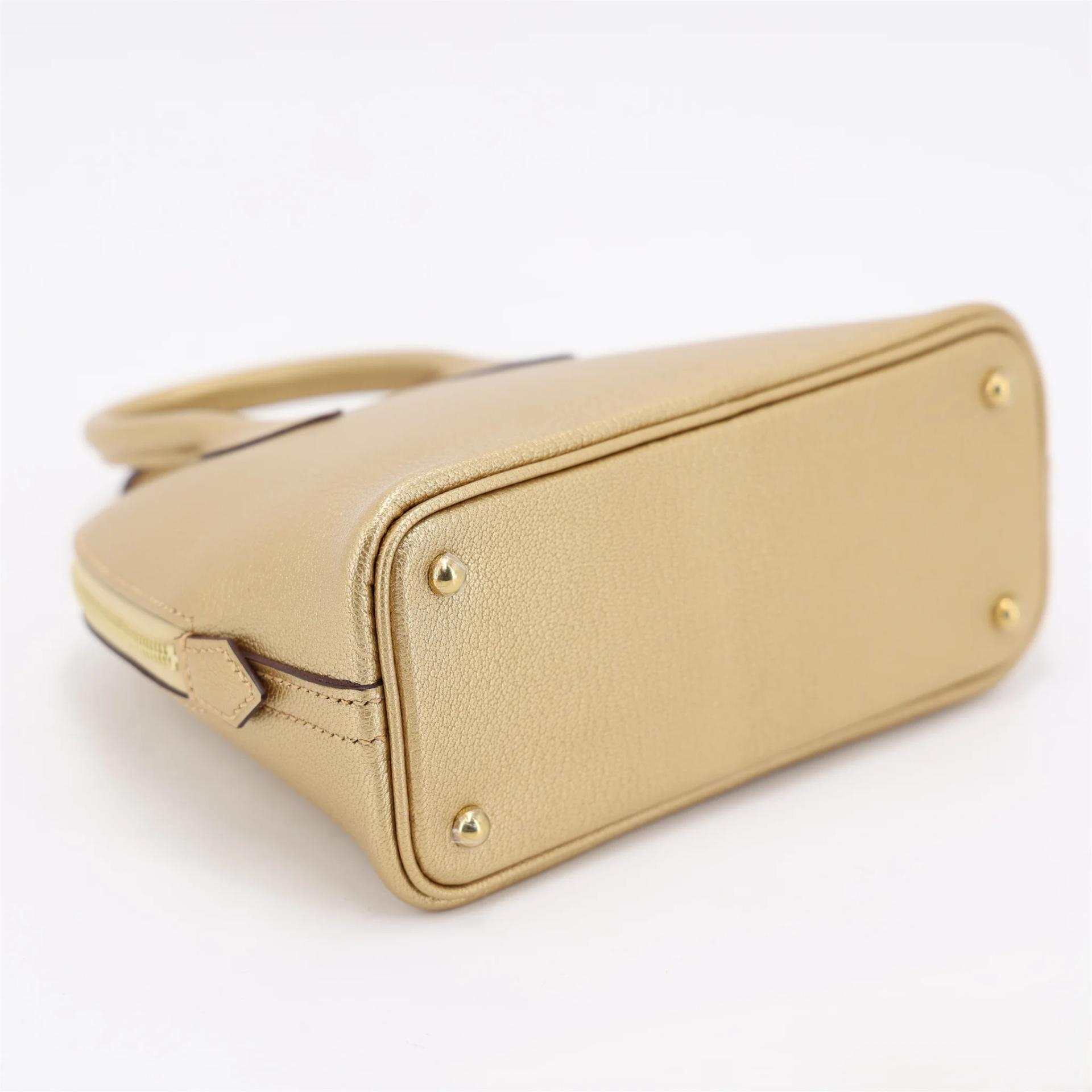 Brand New ( Rank N ) HERMÈS Mini Bolide 1923 Dore (Y9) Chevre Gold hardware G (2026) - 6