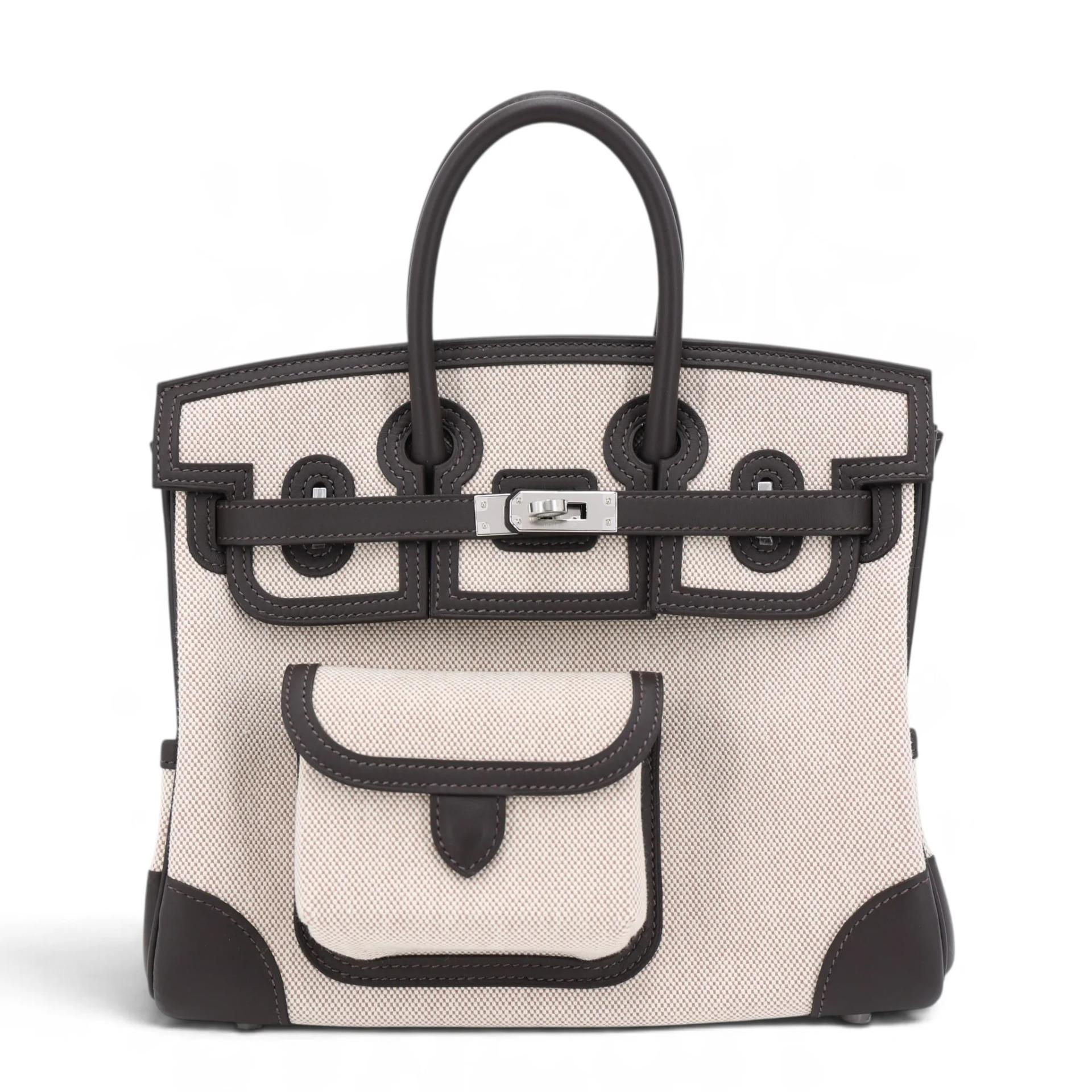 Birkin Cargo 25 Bai Brun(T3) Ecru