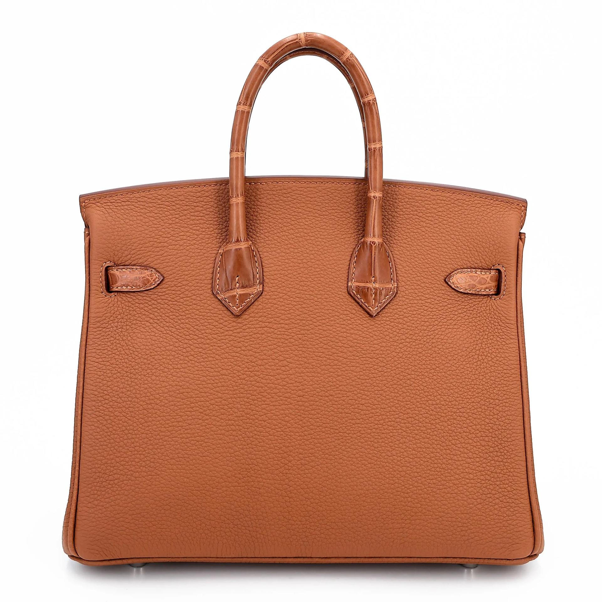 Brand New ( Rank N ) HERMÈS Birkin 25 Touch Gold (37) Togo Matte Alligator Palladium hardware G (2026) - 2