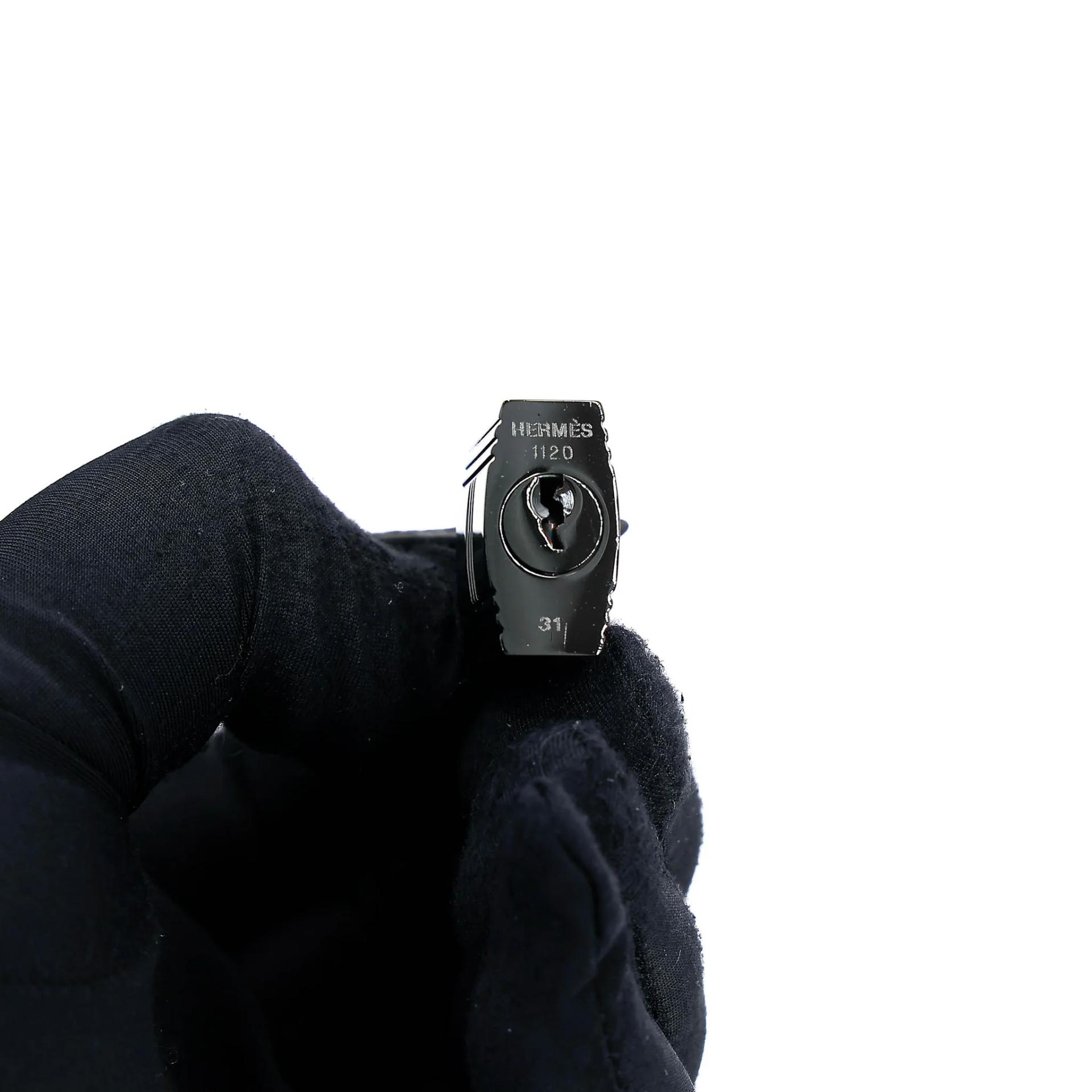 Very Good ( Rank A) HERMÈS Limited Edition Birkin 35 So Black Noir (89) Matte Alligator Black hardware Square O (2011) - 27