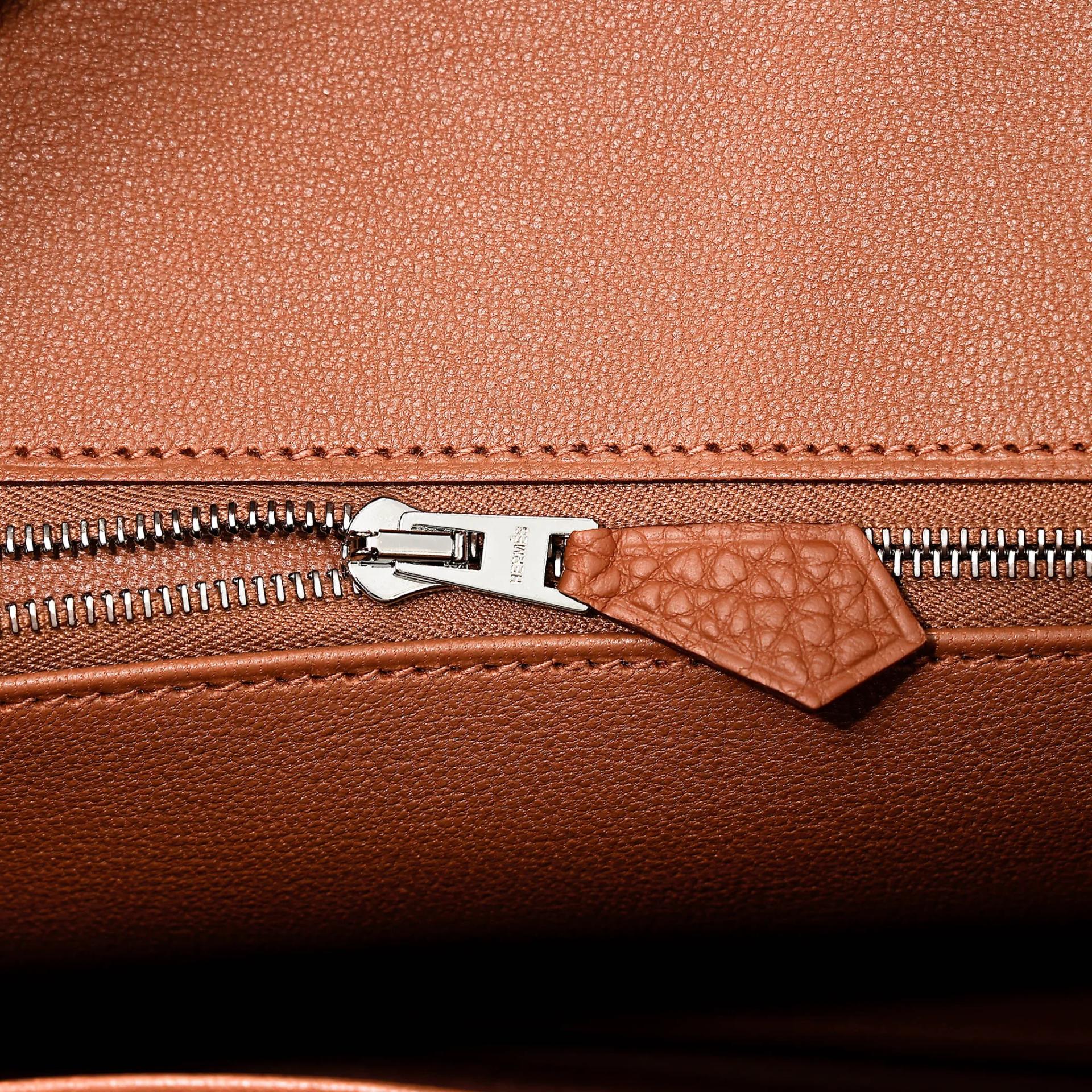Brand New ( Rank N ) HERMÈS Birkin 25 Touch Gold (37) Togo Matte Alligator Palladium hardware G (2026) - 12