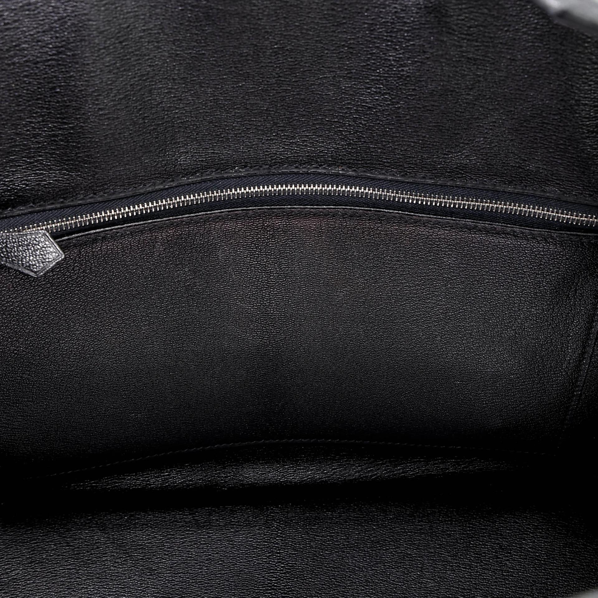Very Good ( Rank A) HERMÈS Limited Edition Birkin 35 So Black Noir (89) Matte Alligator Black hardware Square O (2011) - 21