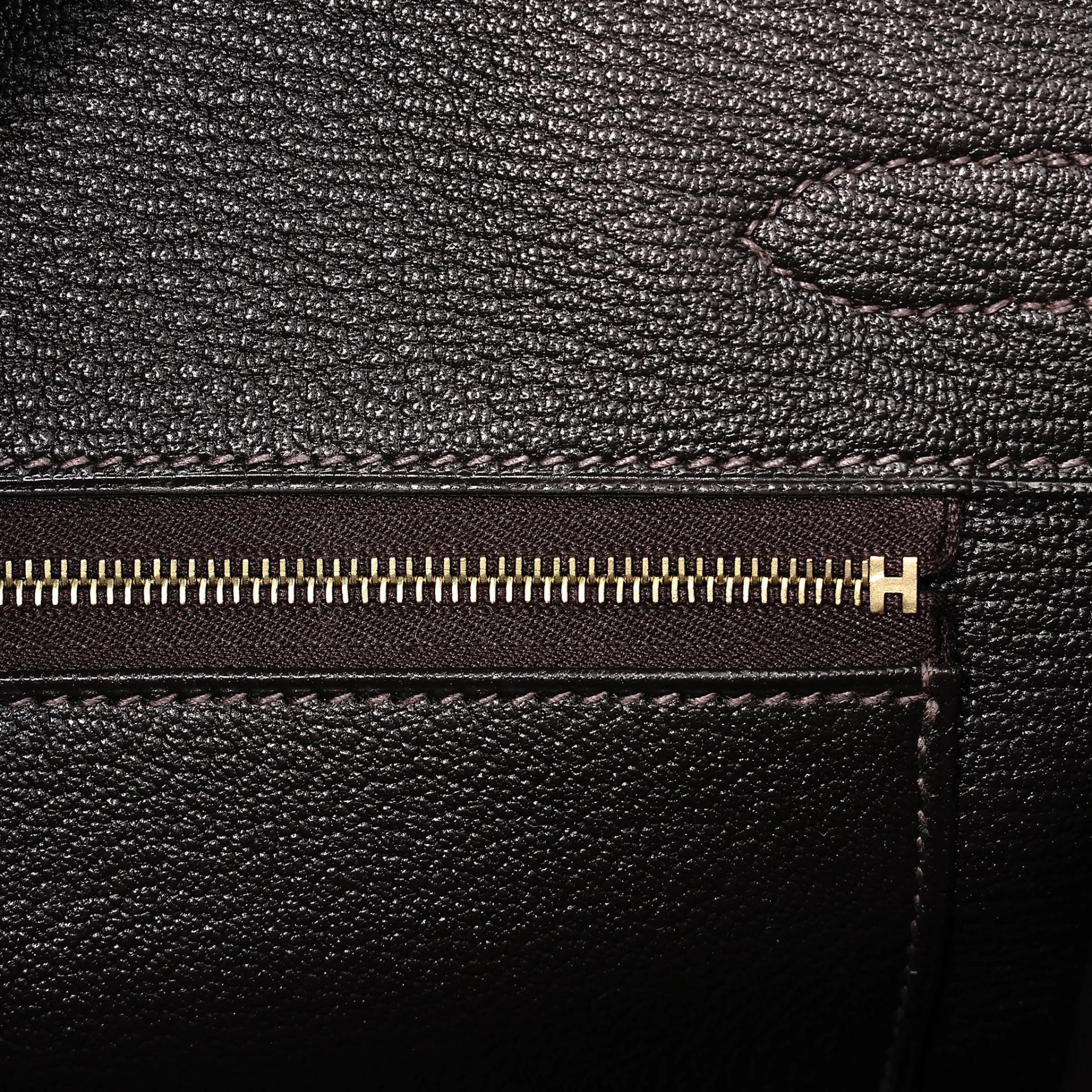 Unused ( Rank NS ) HERMÈS Birkin 30 Ebene (46) Barenia Gold hardware Y (2020) - 13