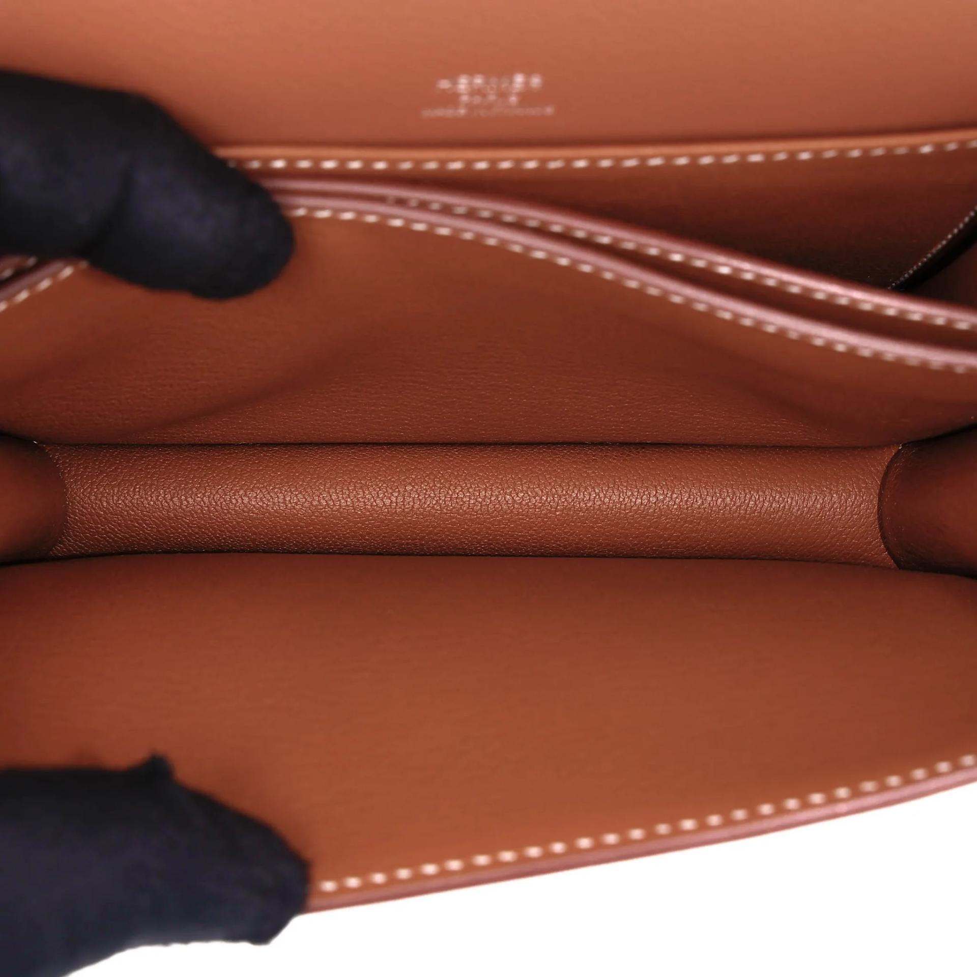 Unused ( Rank NS ) HERMÈS Roulis Mini Gold (37) Evercolor Palladium hardware W (2024) - 16