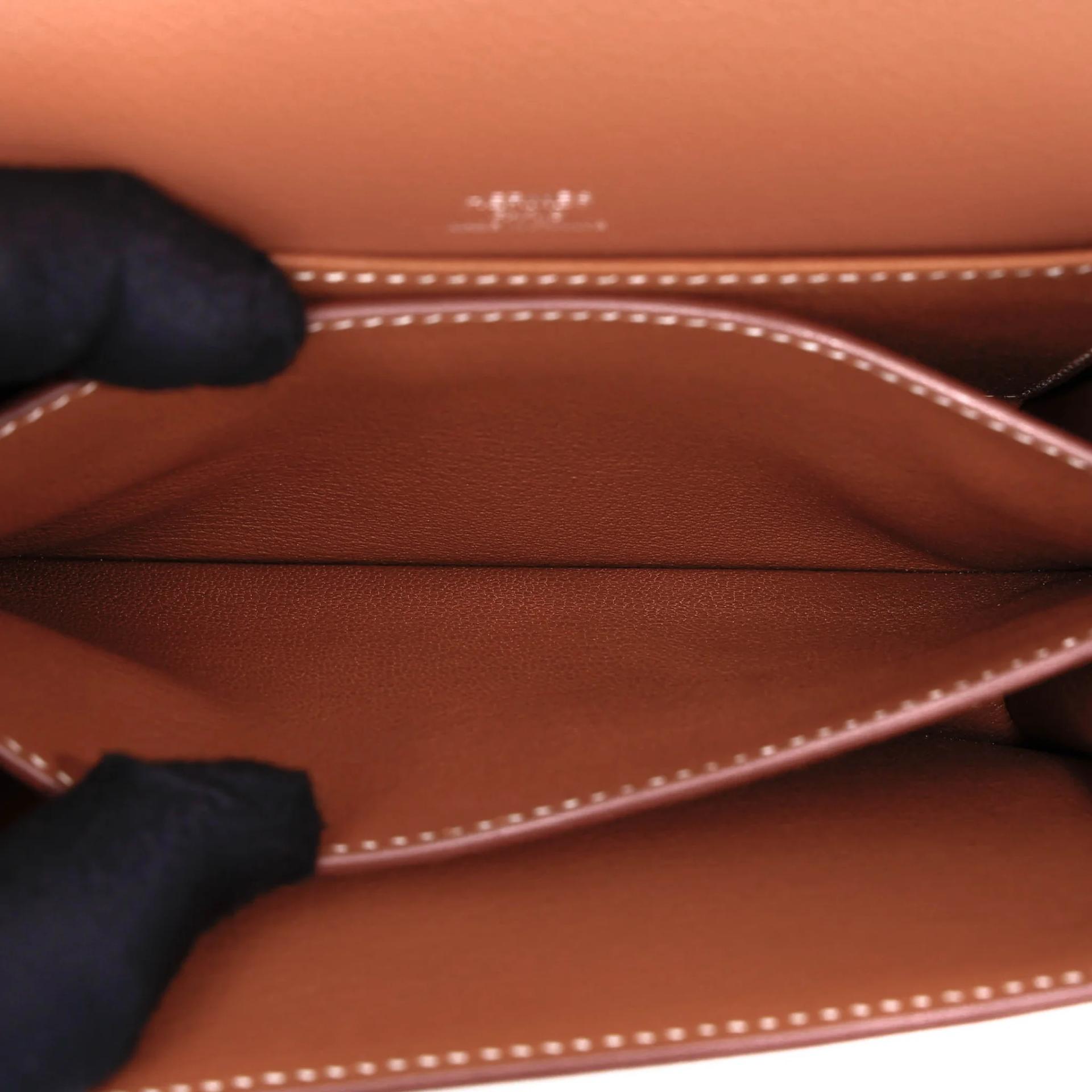Unused ( Rank NS ) HERMÈS Roulis Mini Gold (37) Evercolor Palladium hardware W (2024) - 15