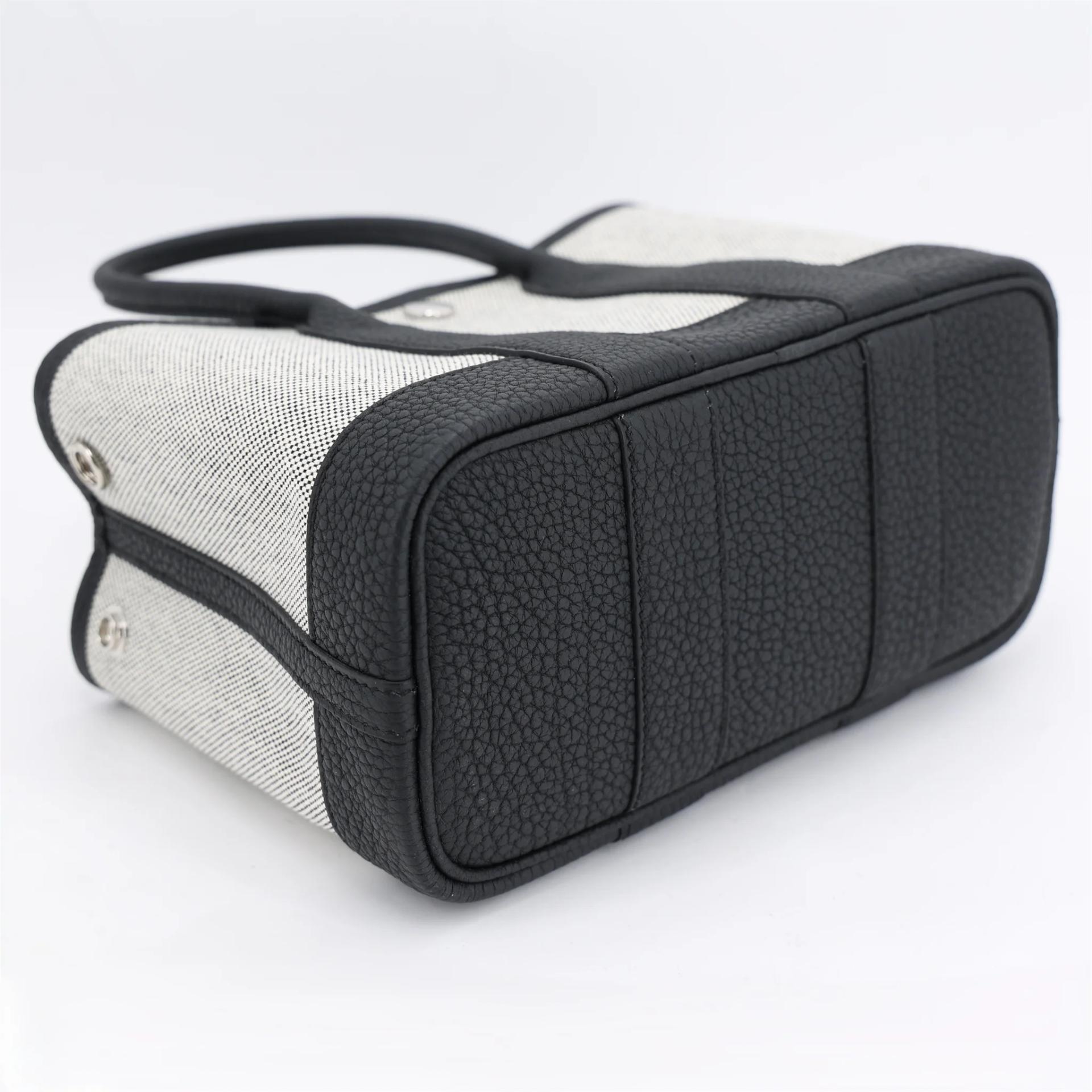 Brand New ( Rank N ) HERMÈS Neo Garden Party 23 Black Ecru Negonda Palladium hardware G (2026) - 4