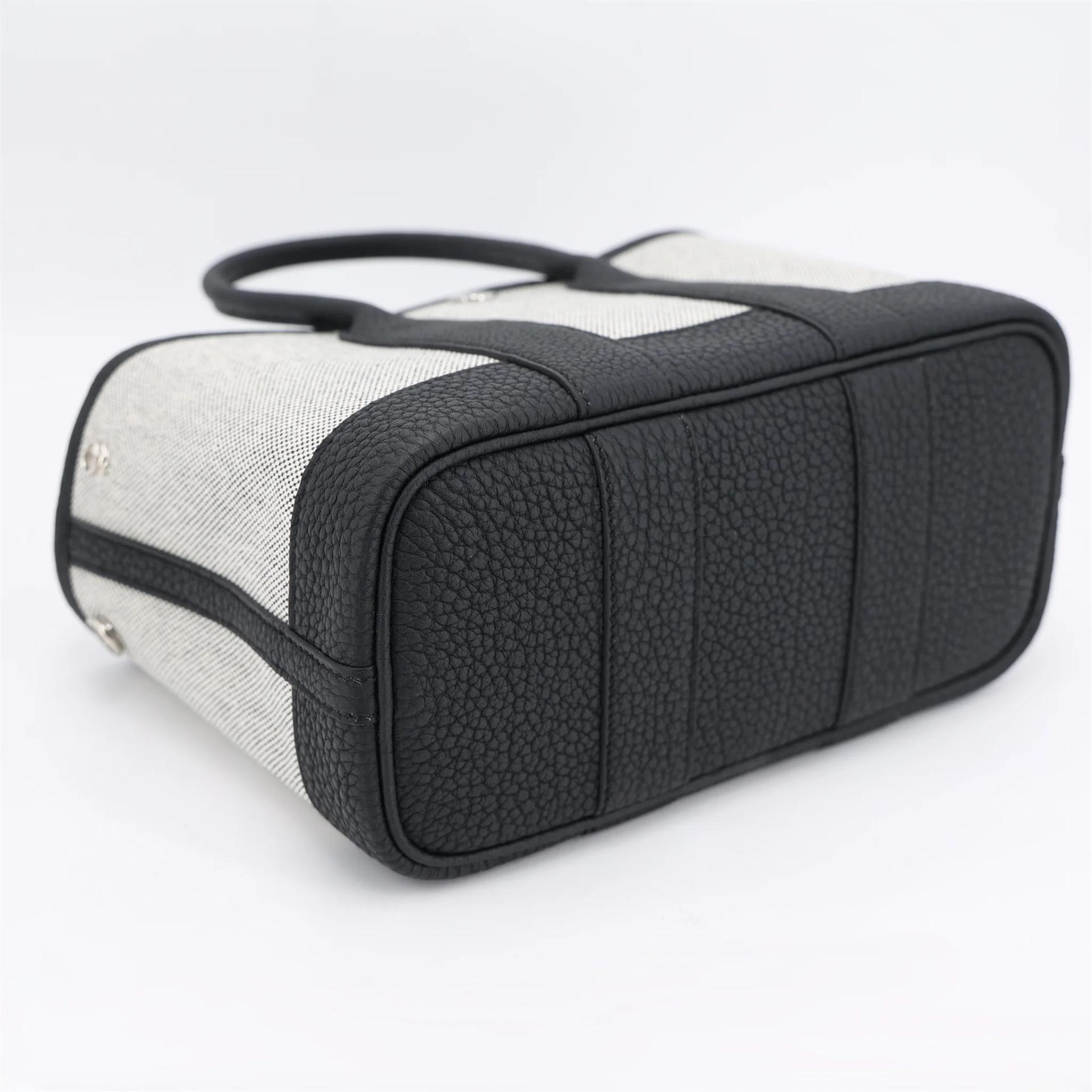 Brand New ( Rank N ) HERMÈS Neo Garden Party 23 Black Ecru Negonda Palladium hardware G (2026) - 6