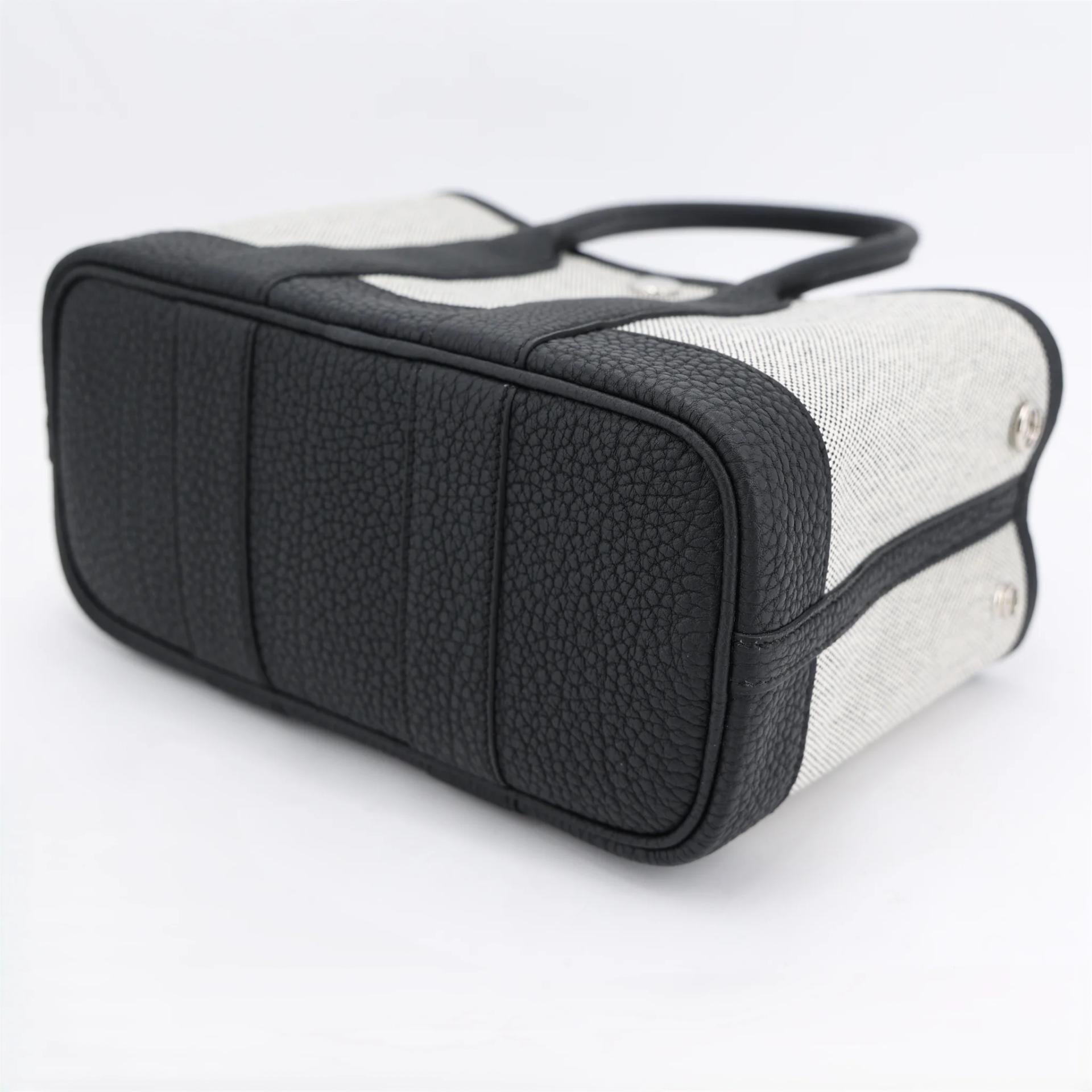 Brand New ( Rank N ) HERMÈS Neo Garden Party 23 Black Ecru Negonda Palladium hardware G (2026) - 5