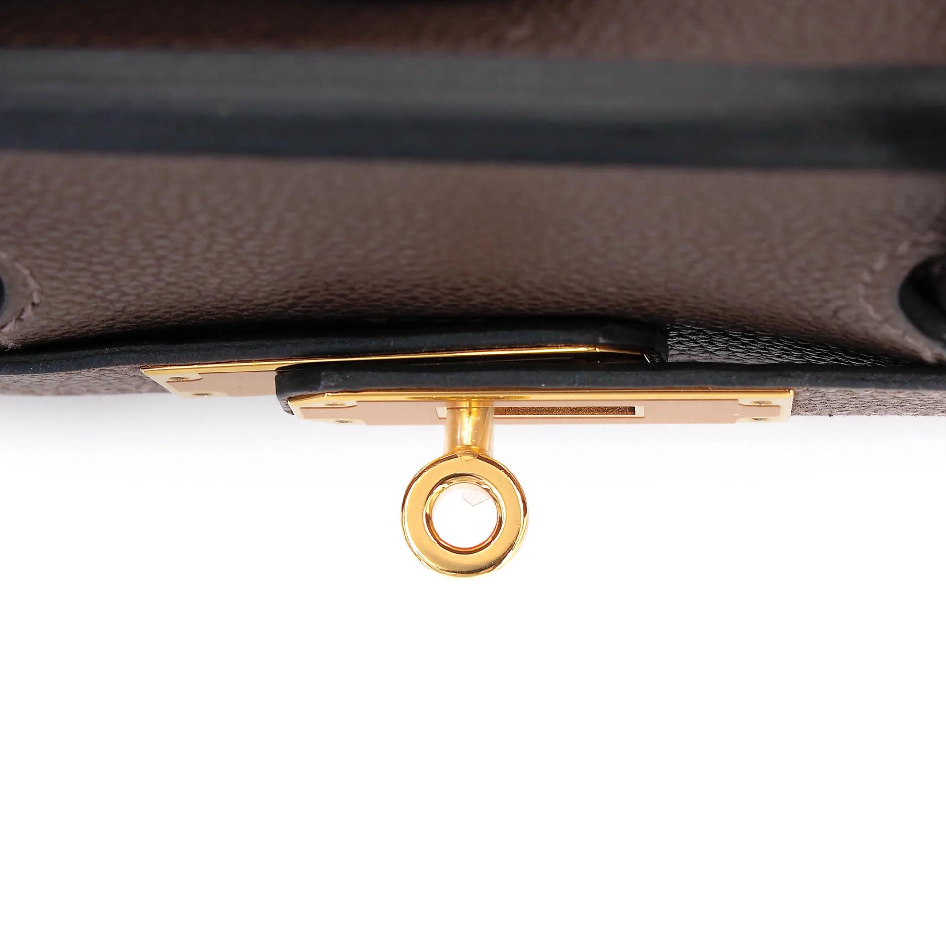 Unused ( Rank NS ) HERMÈS Birkin 30 Ebene (46) Barenia Gold hardware Y (2020) - 9