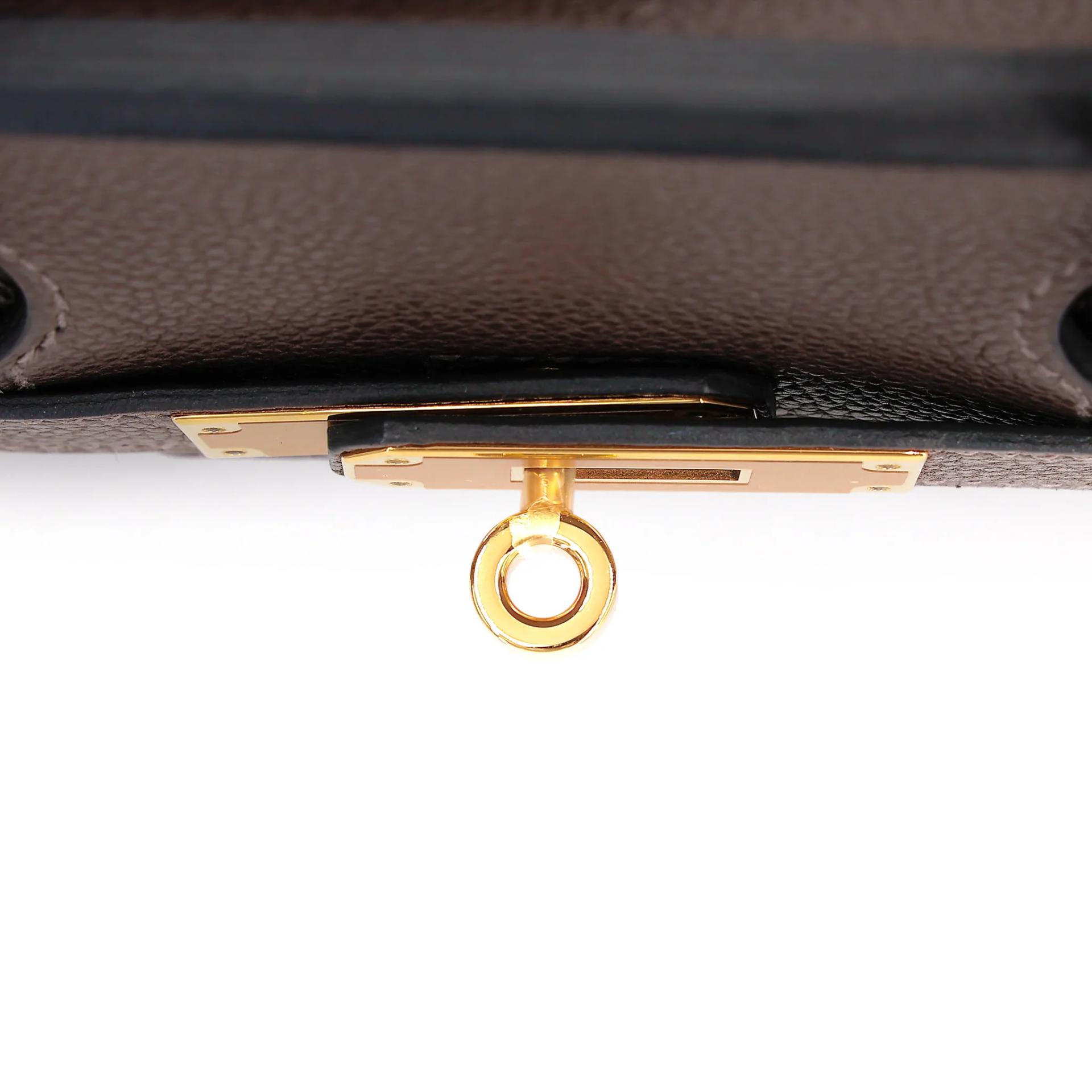 Unused ( Rank NS ) HERMÈS Birkin 30 Ebene (46) Barenia Gold hardware Y (2020) - 10