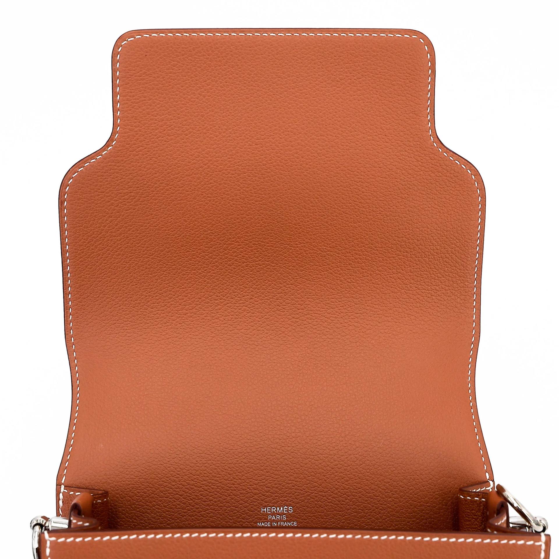 Unused ( Rank NS ) HERMÈS Roulis Mini Gold (37) Evercolor Palladium hardware W (2024) - 9