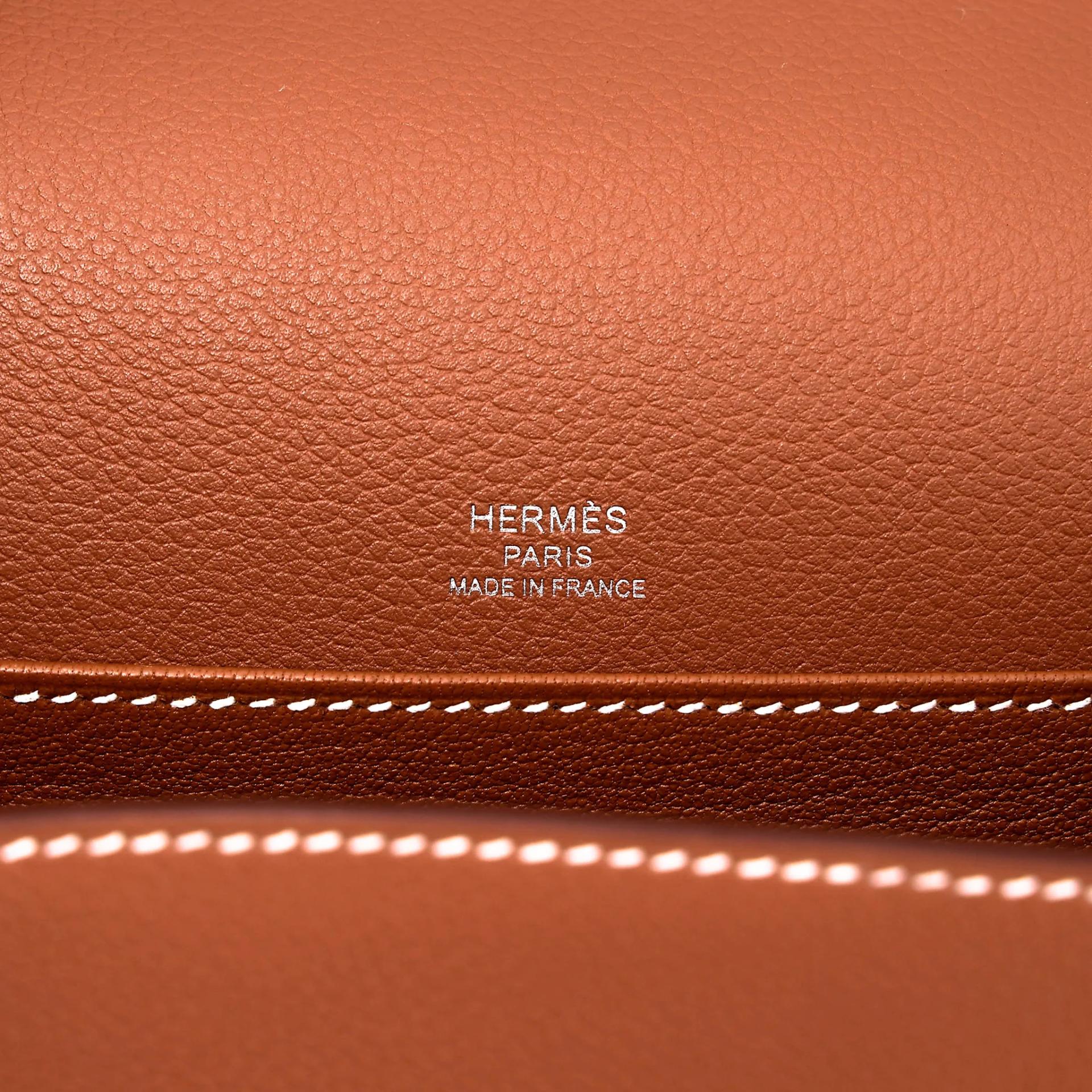 Unused ( Rank NS ) HERMÈS Roulis Mini Gold (37) Evercolor Palladium hardware W (2024) - 10