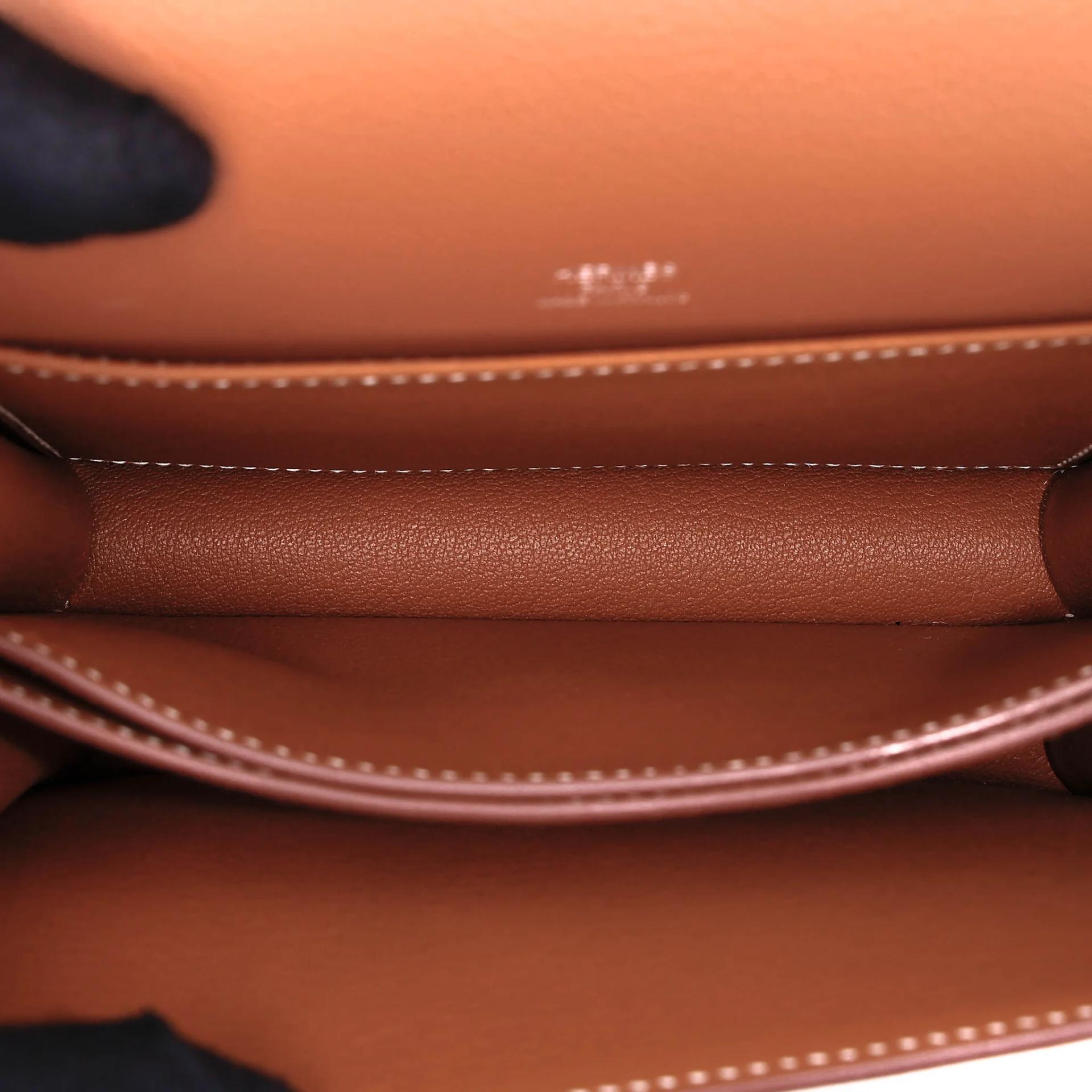 Unused ( Rank NS ) HERMÈS Roulis Mini Gold (37) Evercolor Palladium hardware W (2024) - 14