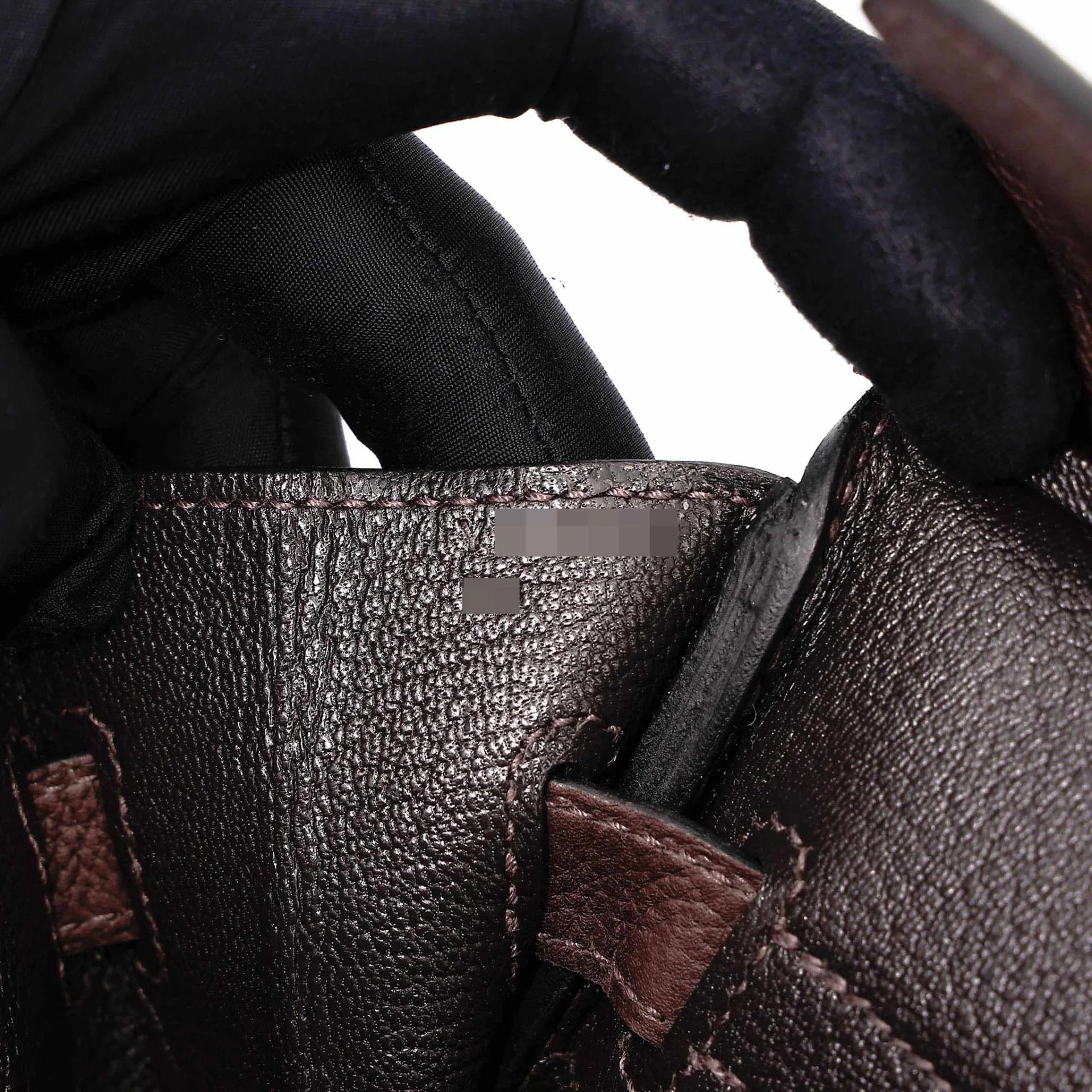 Unused ( Rank NS ) HERMÈS Birkin 30 Ebene (46) Barenia Gold hardware Y (2020) - 14