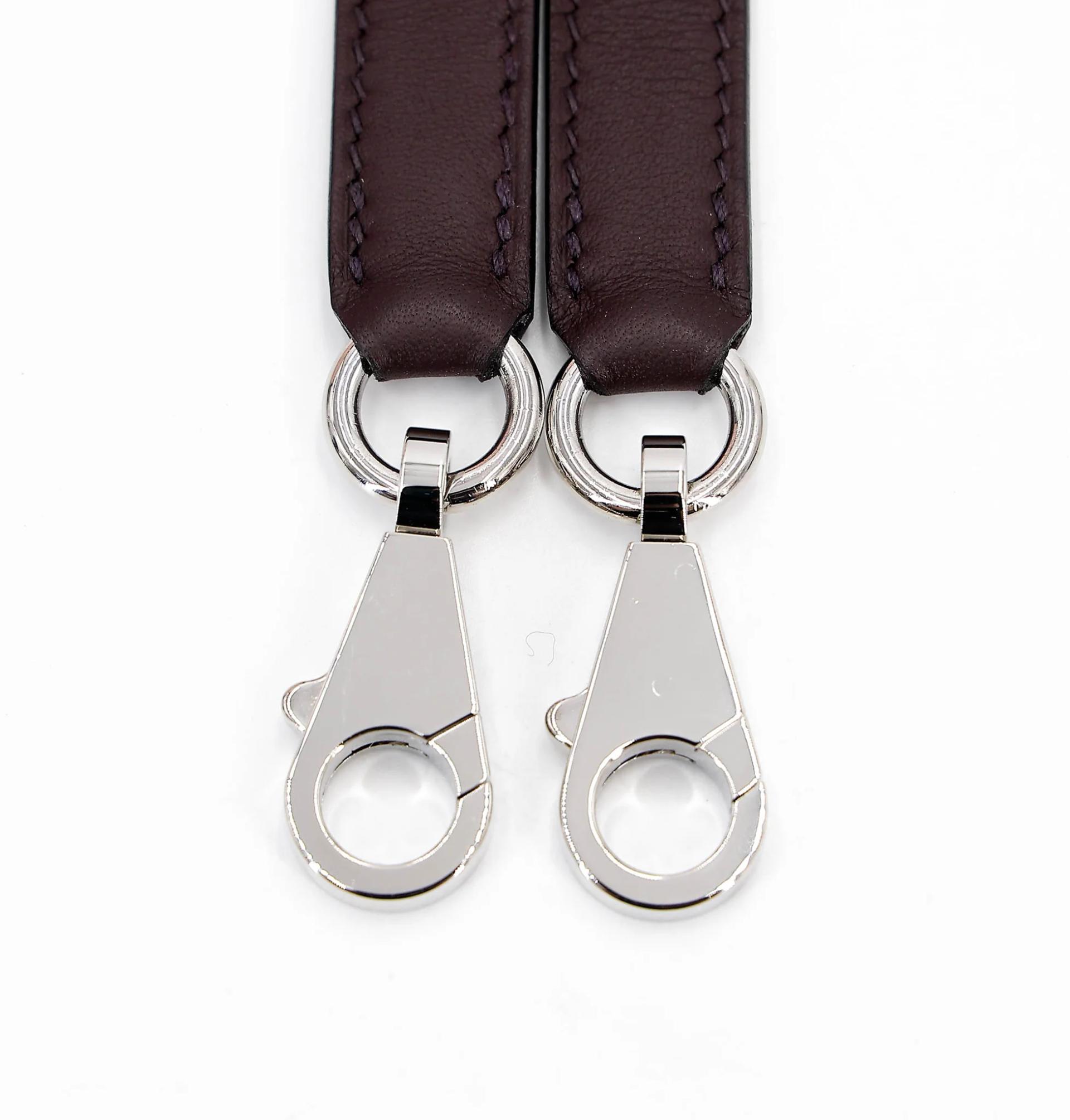 Excellent ( Rank SA ) HERMÈS Limited Edition Kelly 28 Sellier Rouge Sellier (0G) Toile Quadrille canvas Swift Palladium hardware U (2022) - 24