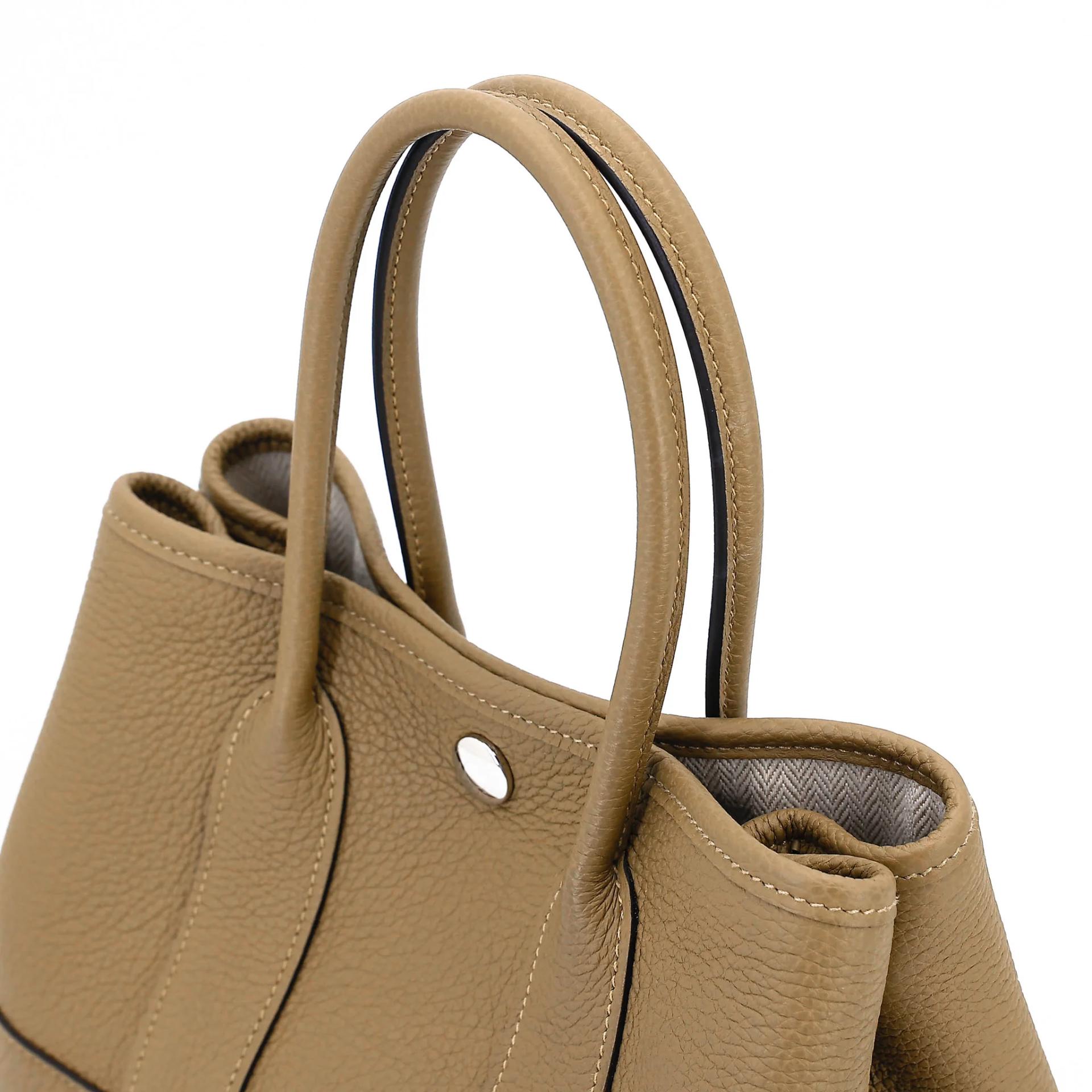 Brand New ( Rank N ) HERMÈS Neo Garden Party 23 Dune (2D) Negonda Palladium hardware G (2026) - 3