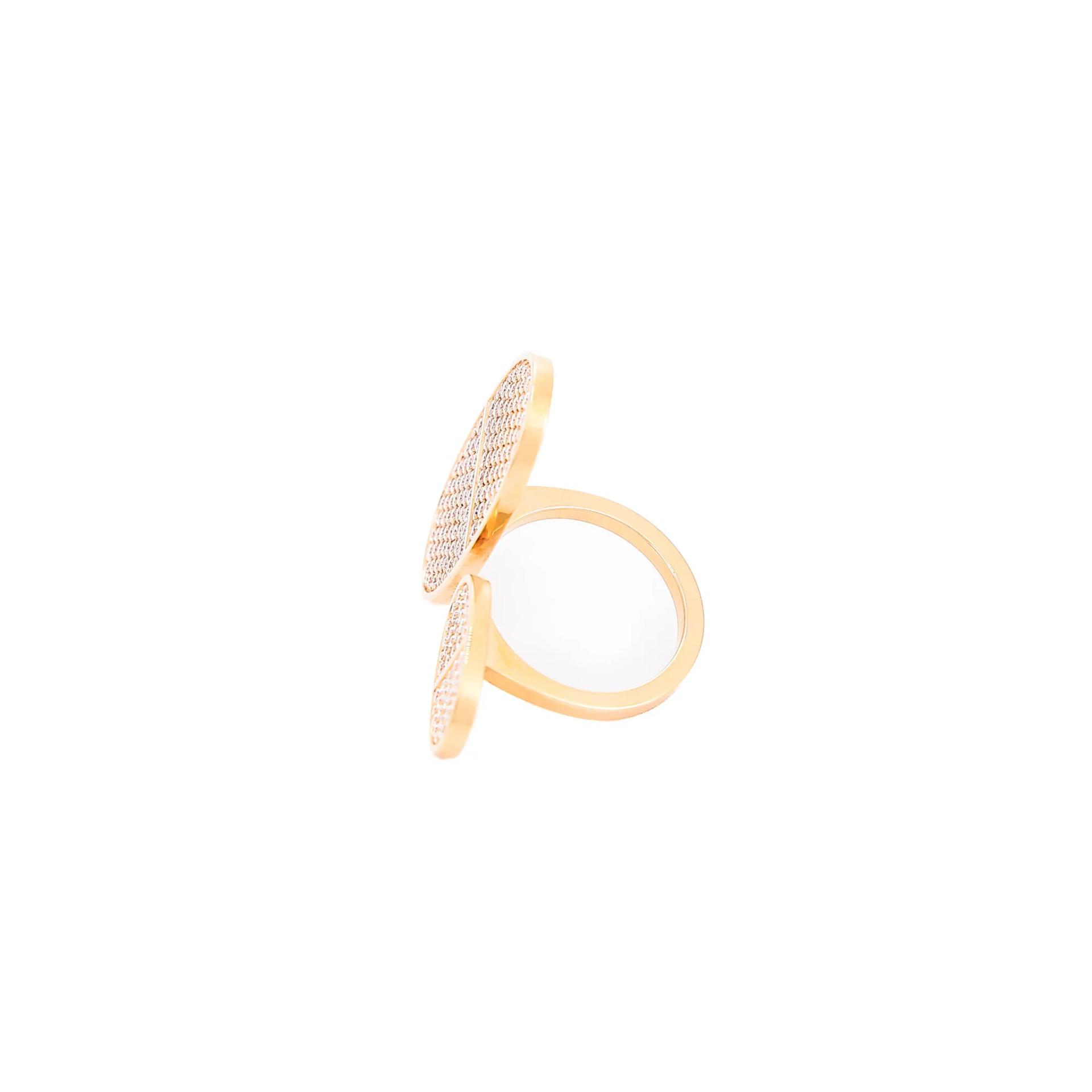 Unused ( Rank NS ) HERMÈS Chaine d'ancre Vers Ring #53 Rose Gold 18K Rose Gold Diamond - 2