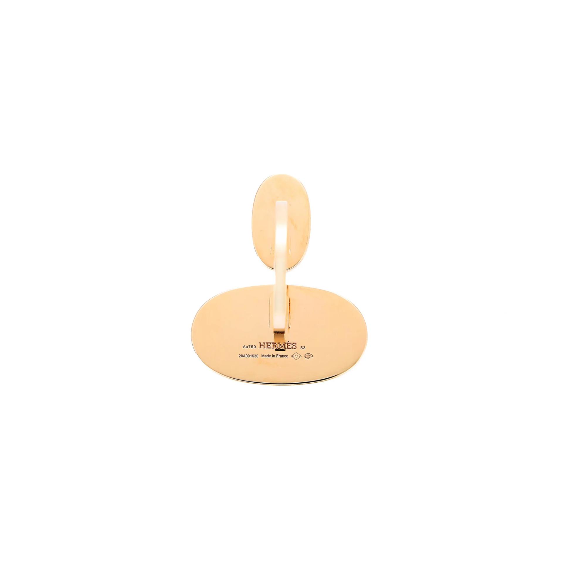 Unused ( Rank NS ) HERMÈS Chaine d'ancre Vers Ring #53 Rose Gold 18K Rose Gold Diamond - 6