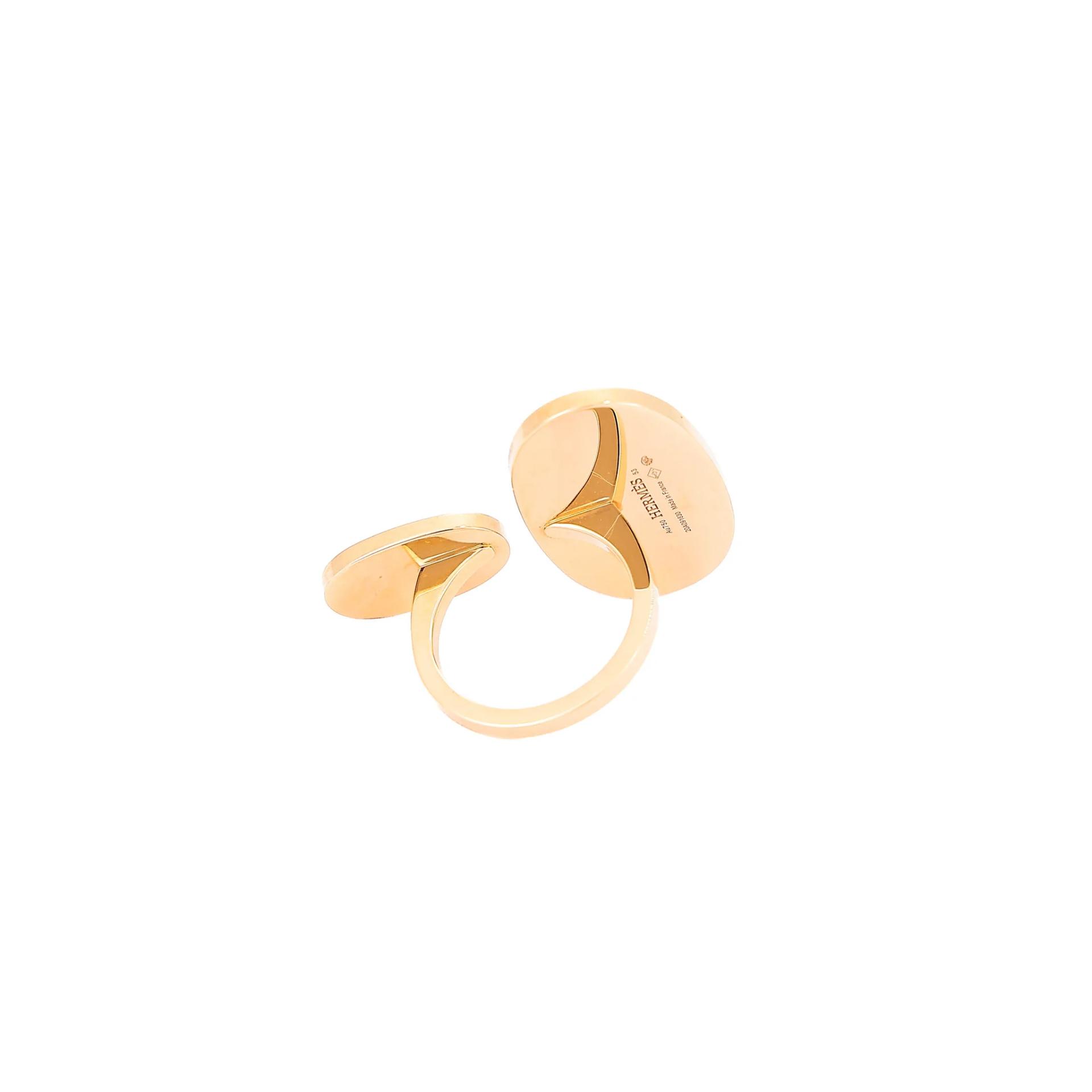 Unused ( Rank NS ) HERMÈS Chaine d'ancre Vers Ring #53 Rose Gold 18K Rose Gold Diamond - 4