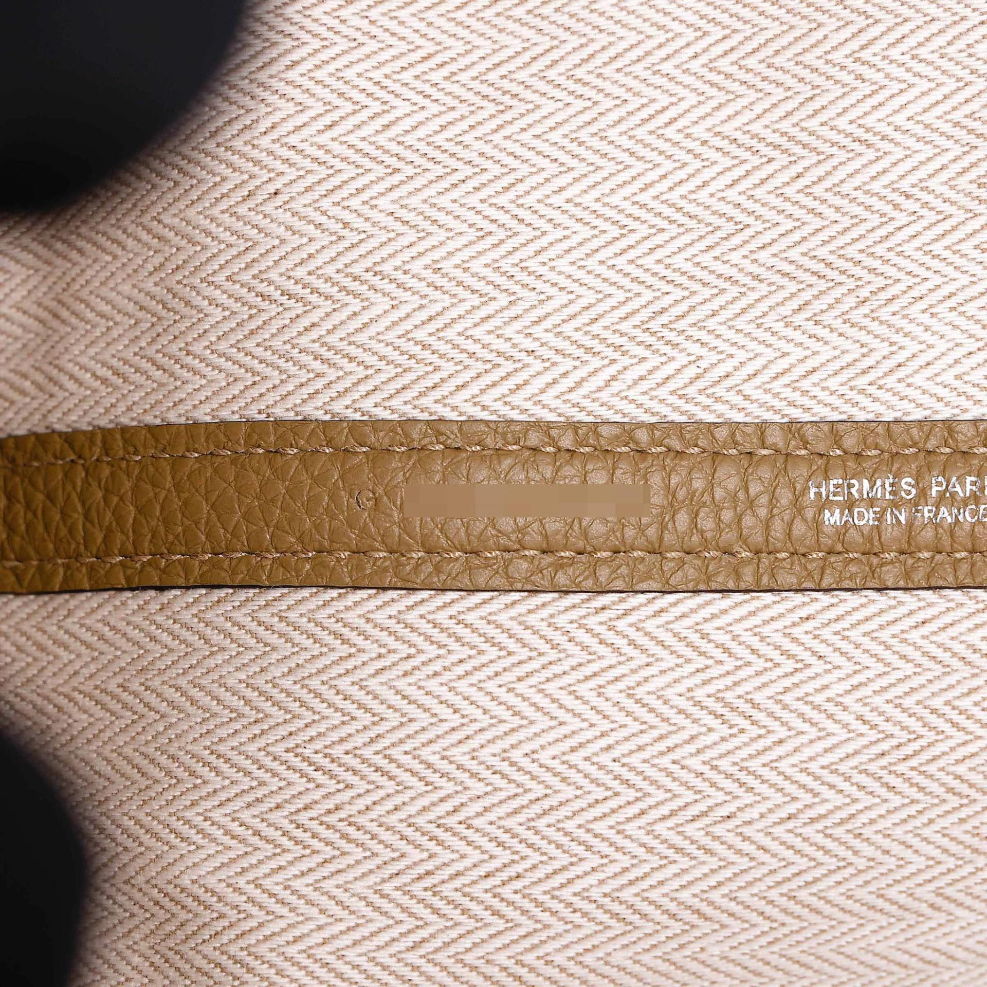 Brand New ( Rank N ) HERMÈS Neo Garden Party 23 Dune (2D) Negonda Palladium hardware G (2026) - 13