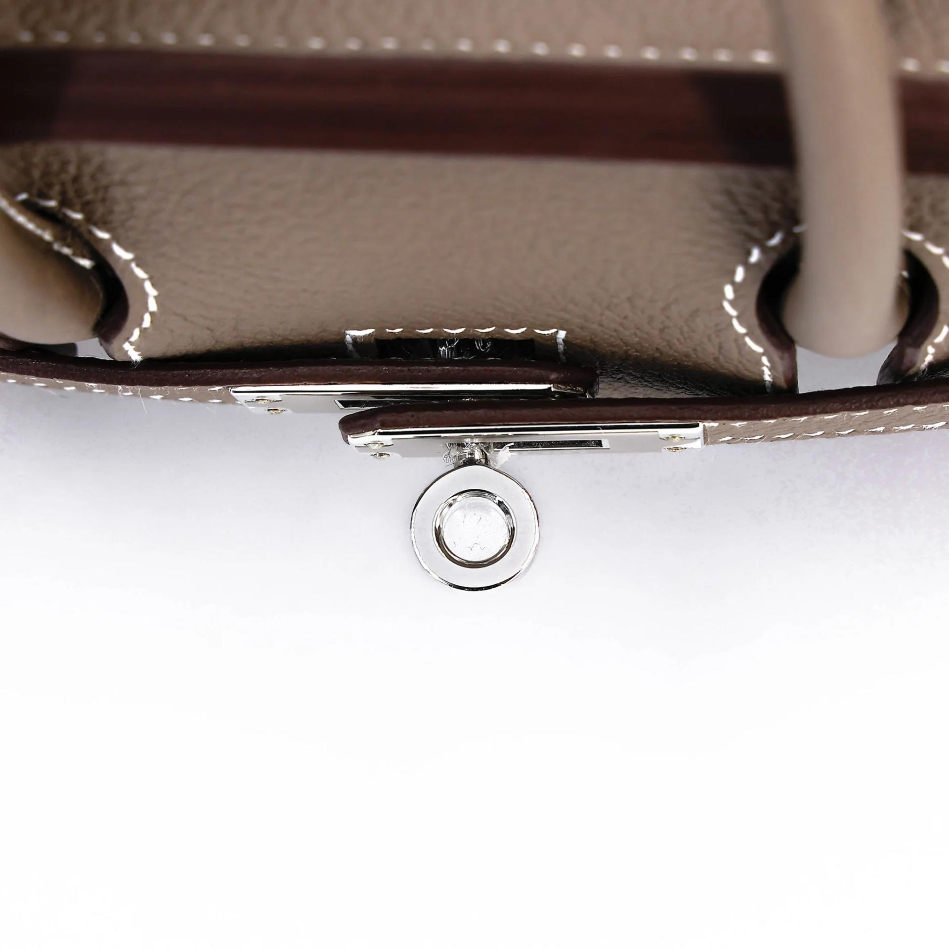 Brand New ( Rank N ) HERMÈS Birkin 25 Etoupe (18) Togo Palladium hardware K (2025) - 9