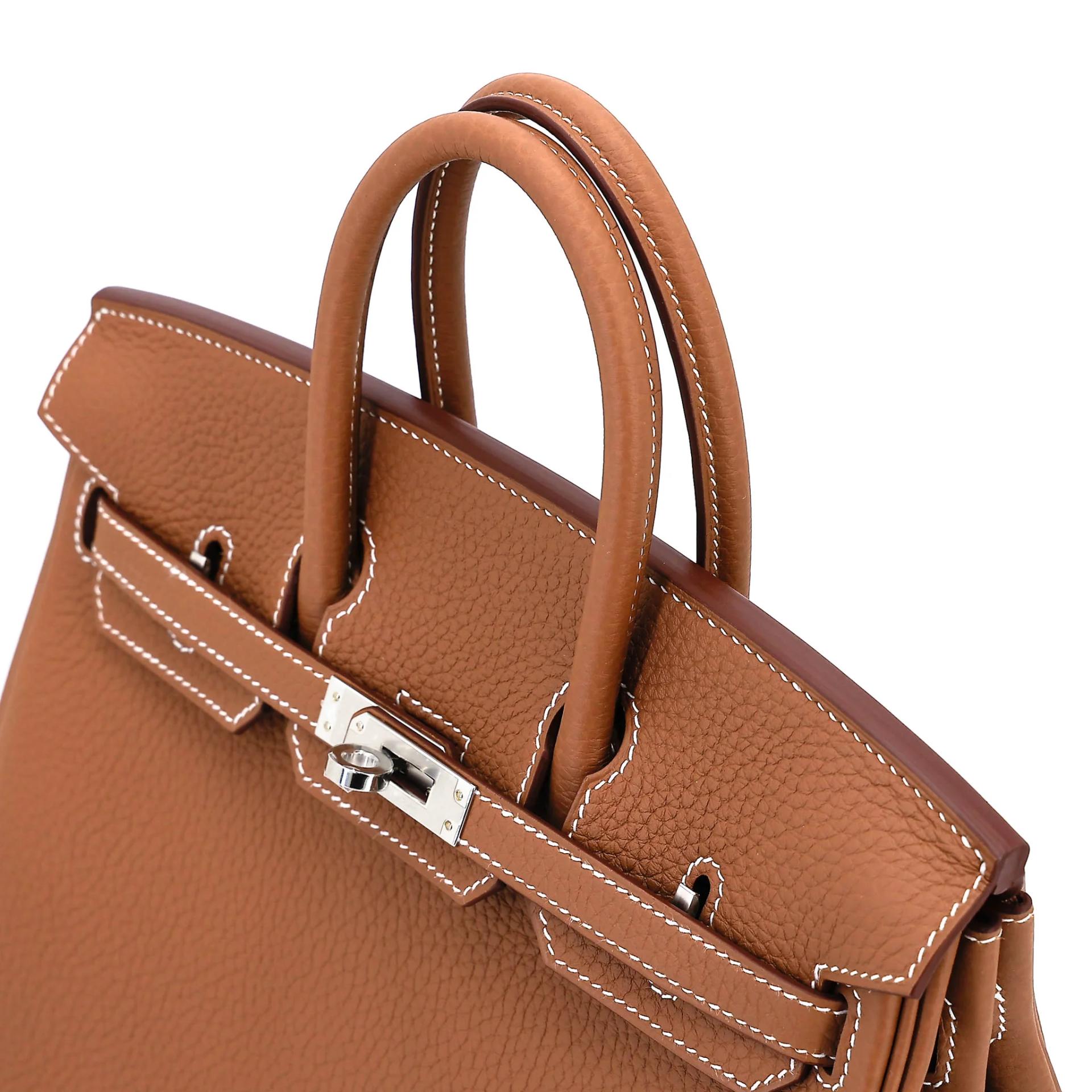 Brand New ( Rank N ) HERMÈS Birkin 25 Gold (37) Togo Palladium hardware G (2026) - 3