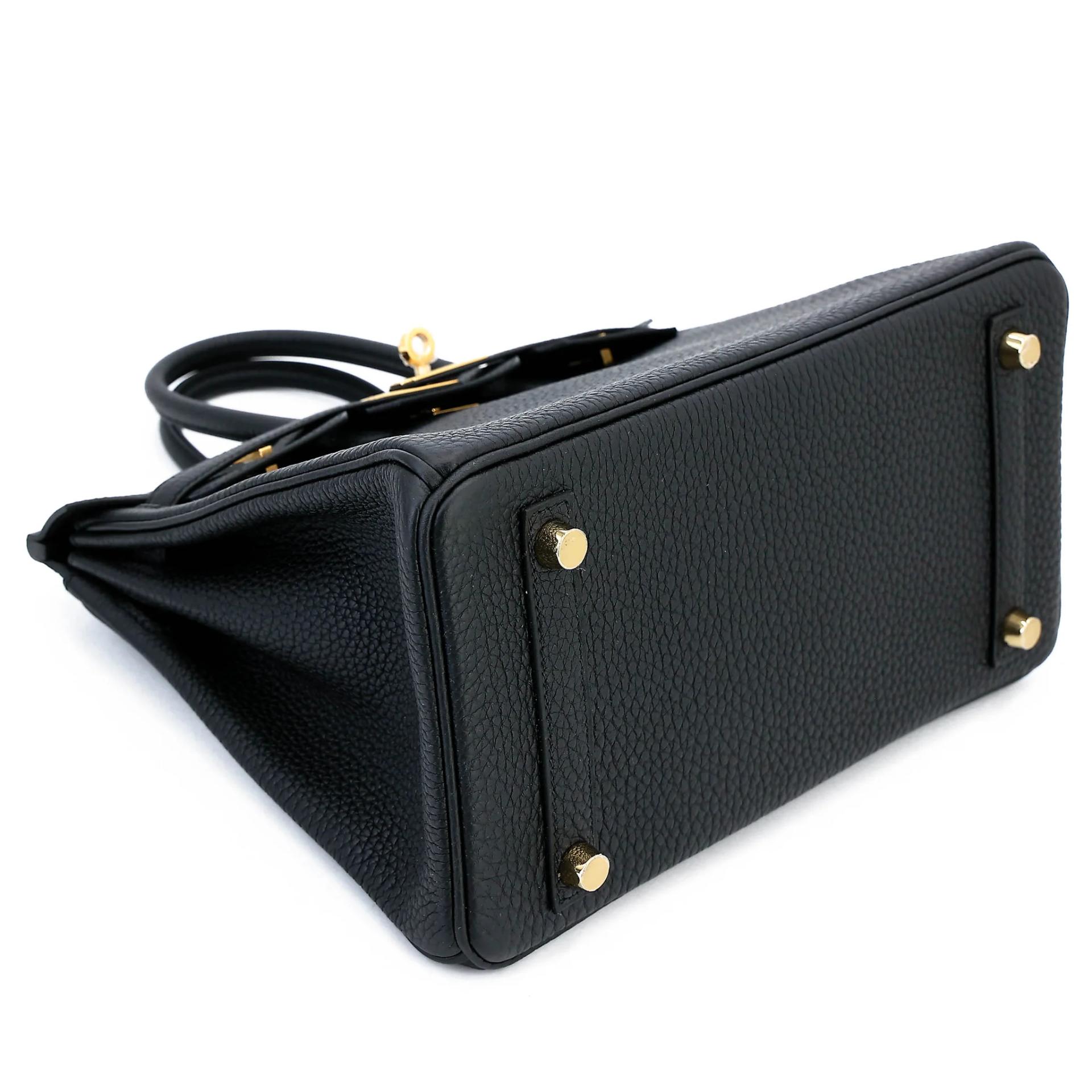 Brand New ( Rank N ) HERMÈS Birkin 25 Noir (89) Togo Gold hardware K (2025) - 5