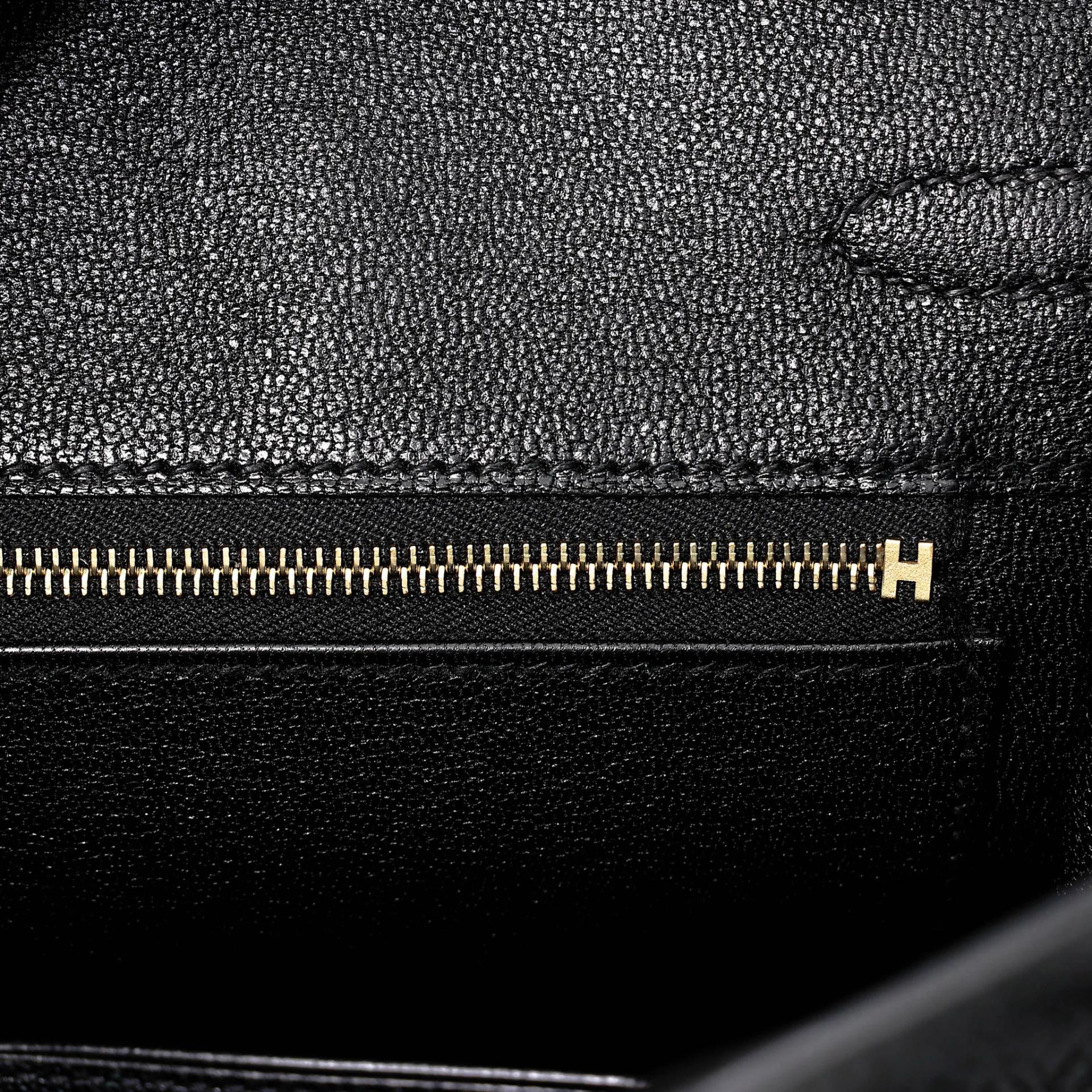Brand New ( Rank N ) HERMÈS Birkin 25 Noir (89) Togo Gold hardware K (2025) - 12