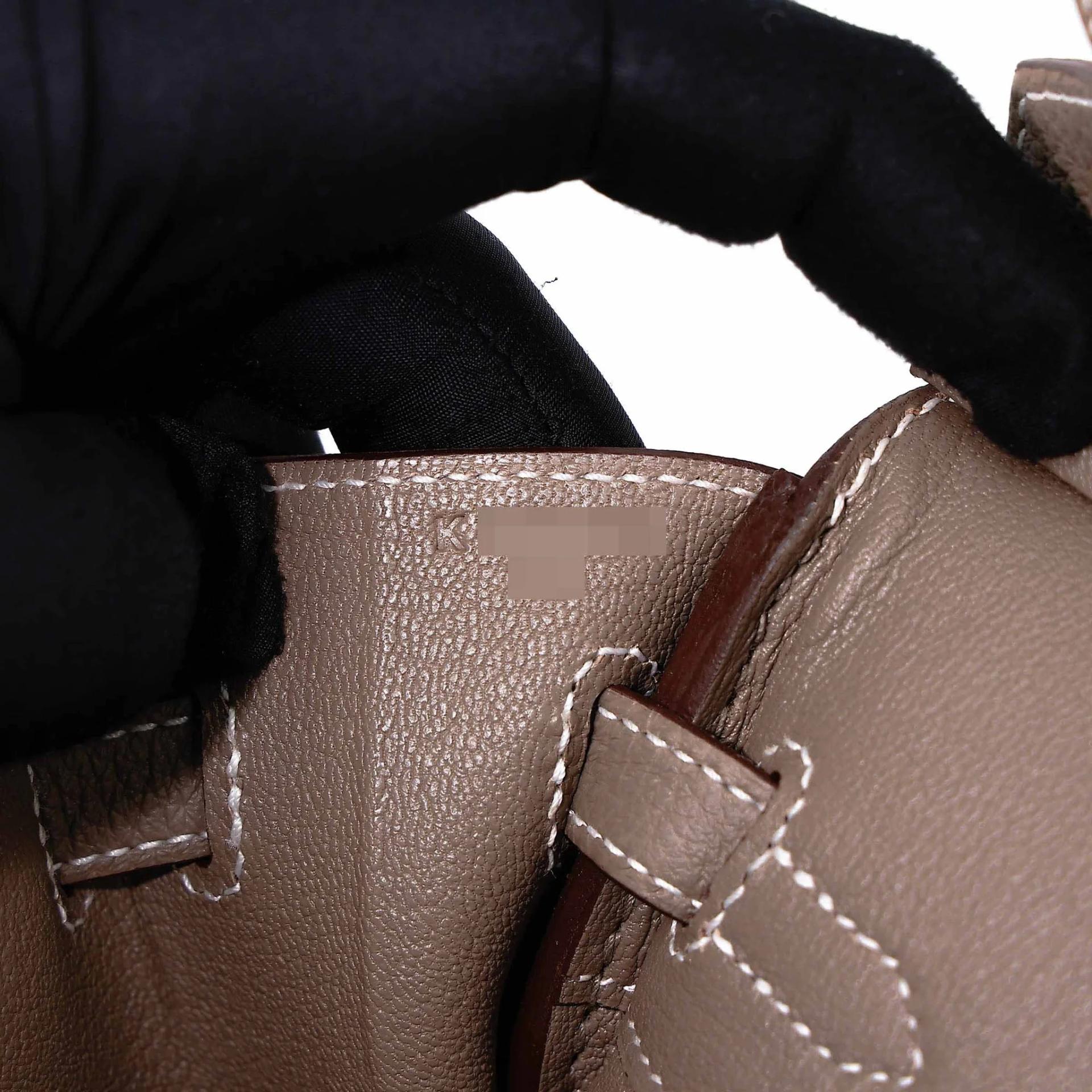 Brand New ( Rank N ) HERMÈS Birkin 25 Etoupe (18) Togo Palladium hardware K (2025) - 14