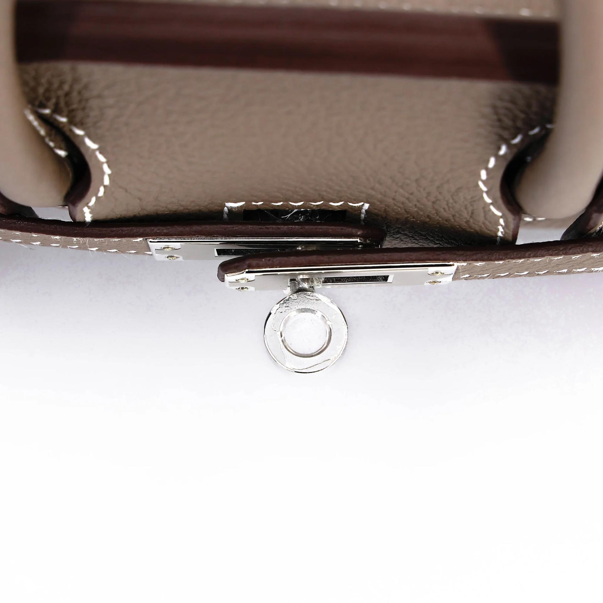 Brand New ( Rank N ) HERMÈS Birkin 25 Etoupe (18) Togo Palladium hardware K (2025) - 10