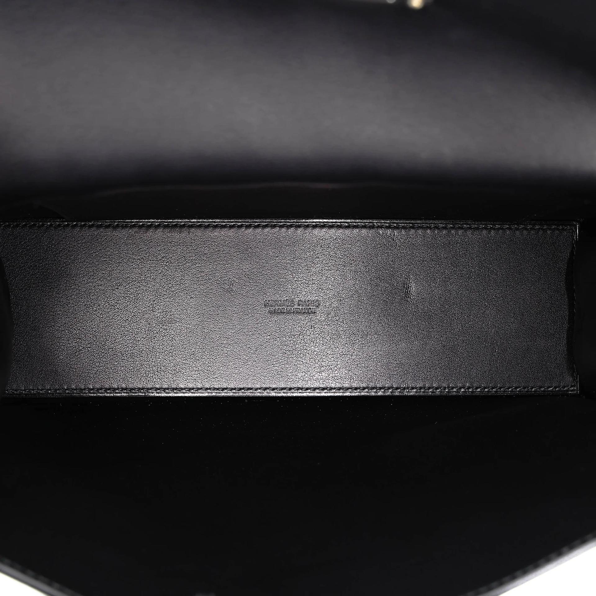Brand New ( Rank N ) HERMÈS Kelly Danse Noir (89) Volupto calfskin Palladium hardware G (2026) - 16