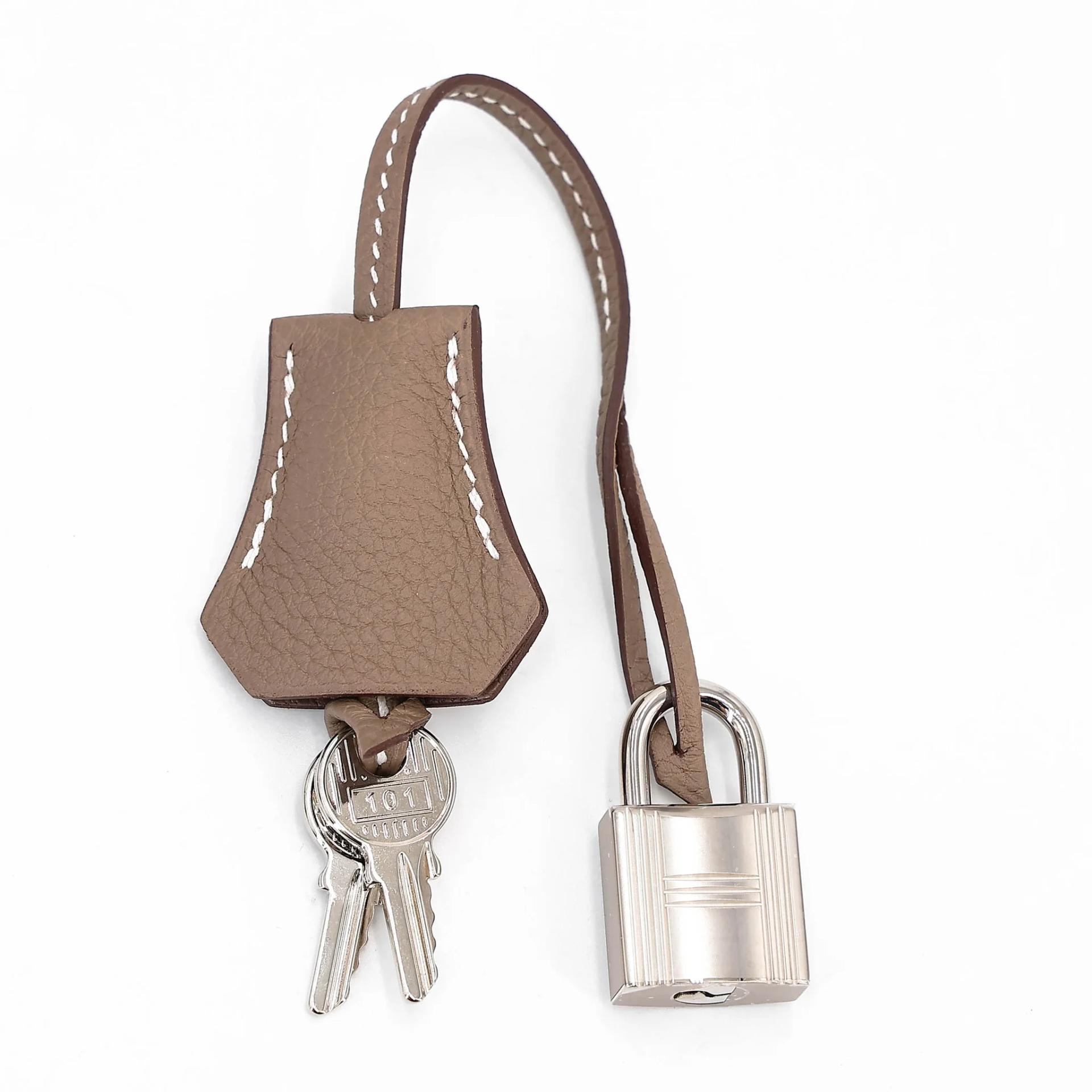 Brand New ( Rank N ) HERMÈS Birkin 25 Etoupe (18) Togo Palladium hardware K (2025) - 18