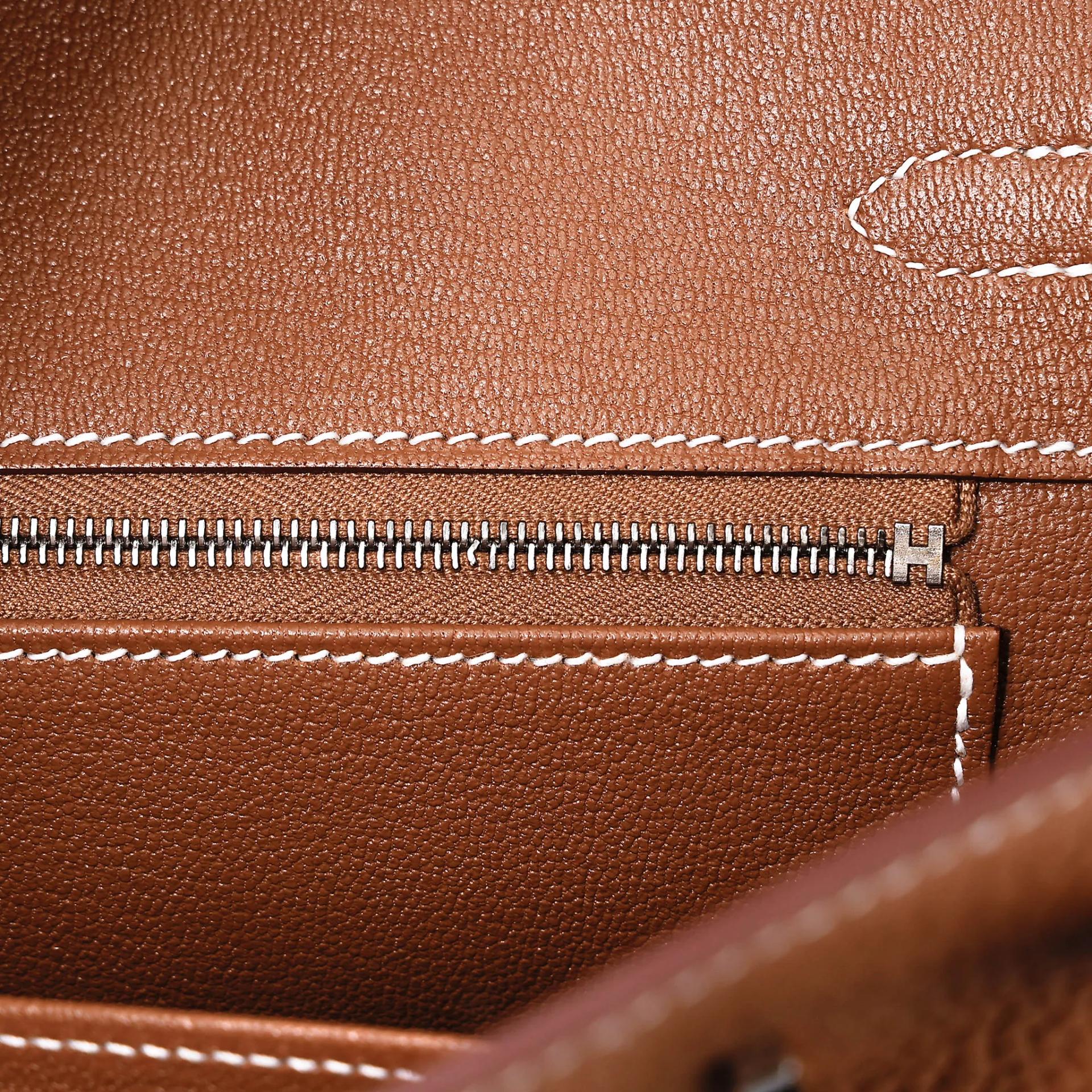 Brand New ( Rank N ) HERMÈS Birkin 25 Gold (37) Togo Palladium hardware G (2026) - 12