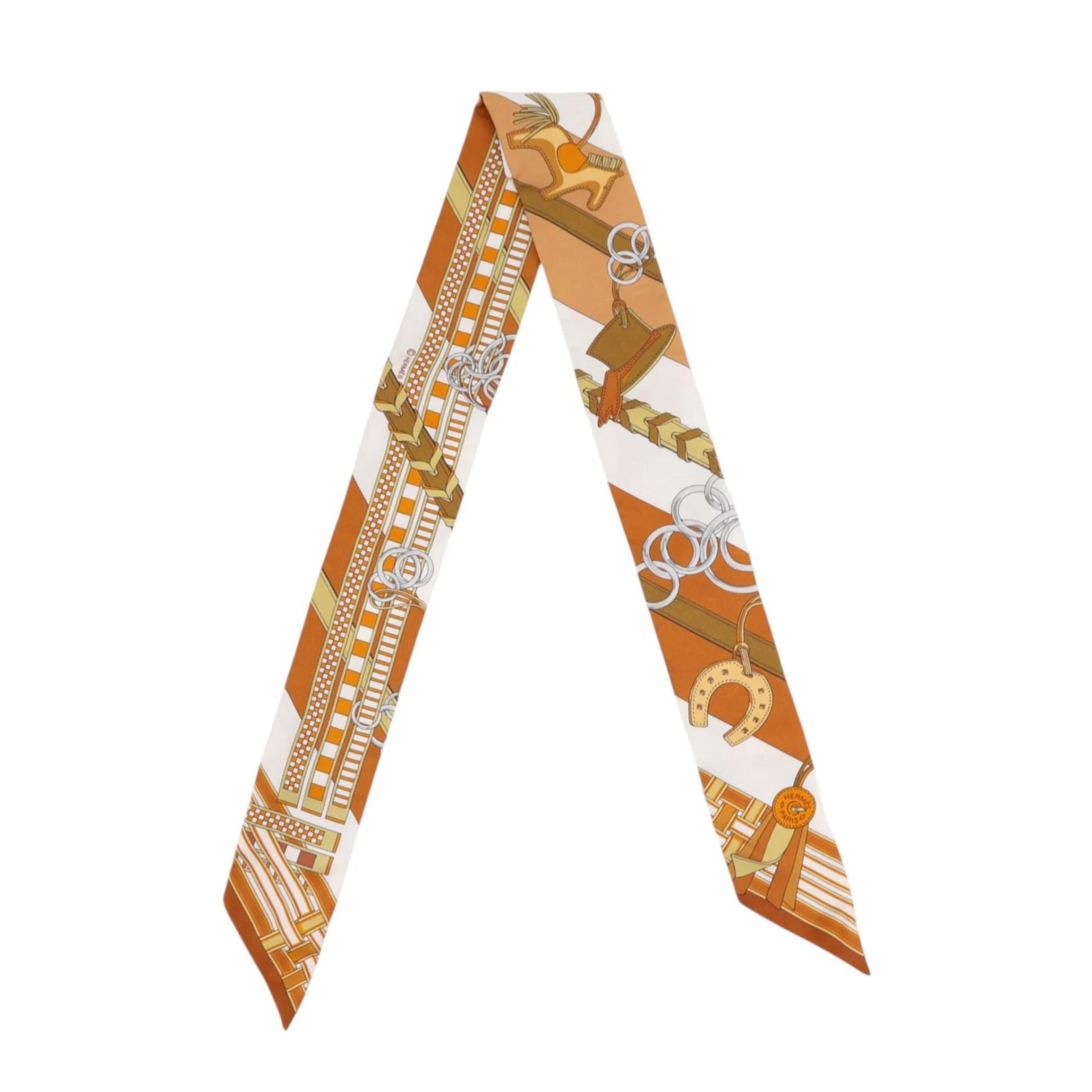 ツイリー 馬勒とチャーム ブラウン ホワイト