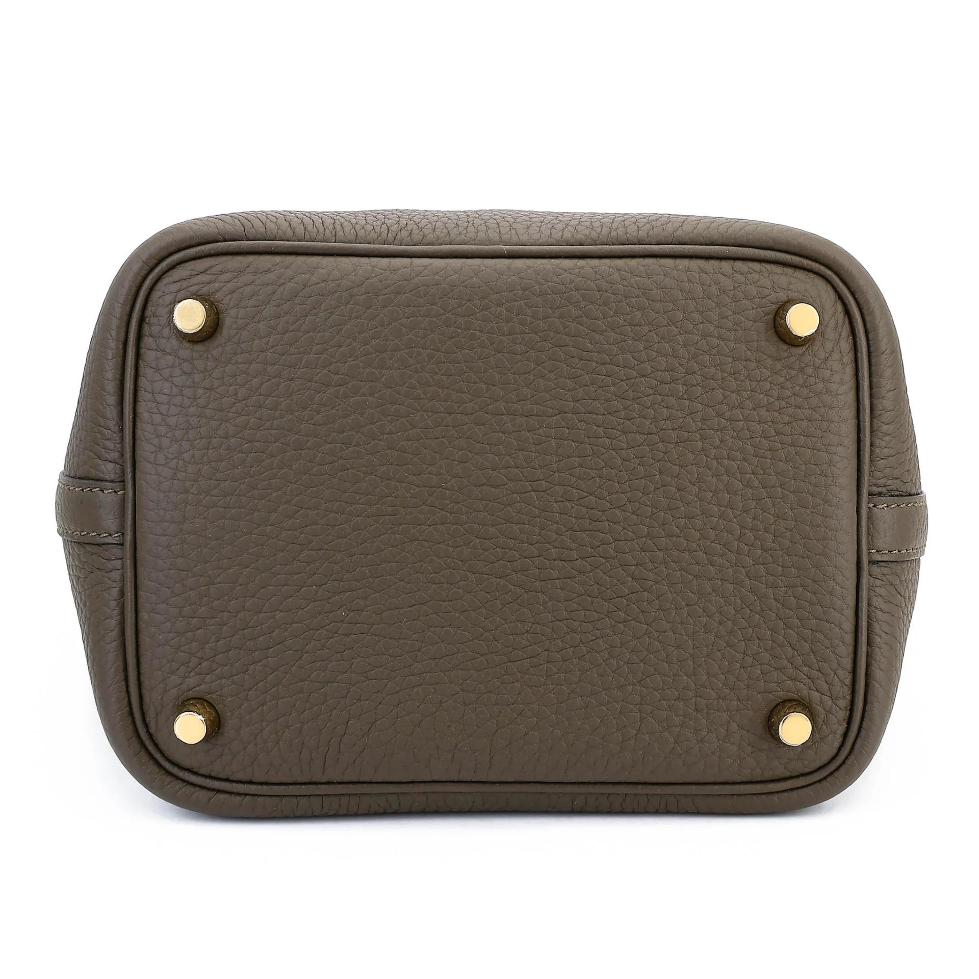 Brand New ( Rank N ) HERMÈS Picotin Lock PM Vert Loden (V8) Clemence Gold hardware G (2026) - 6