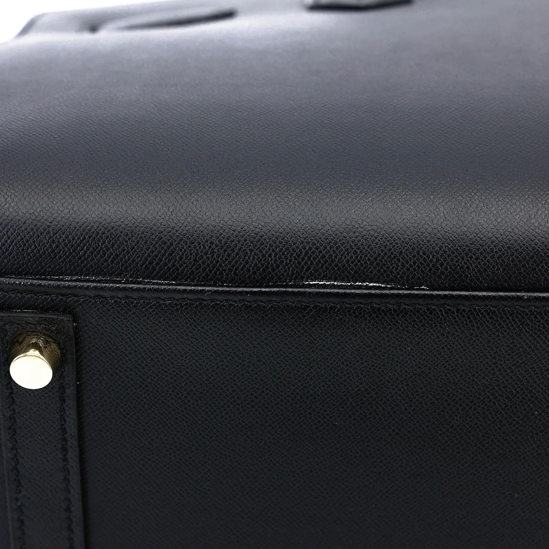Very Good ( Rank A) HERMÈS Birkin 30 Sellier Noir (89) Madame Gold hardware D (2019) - 12