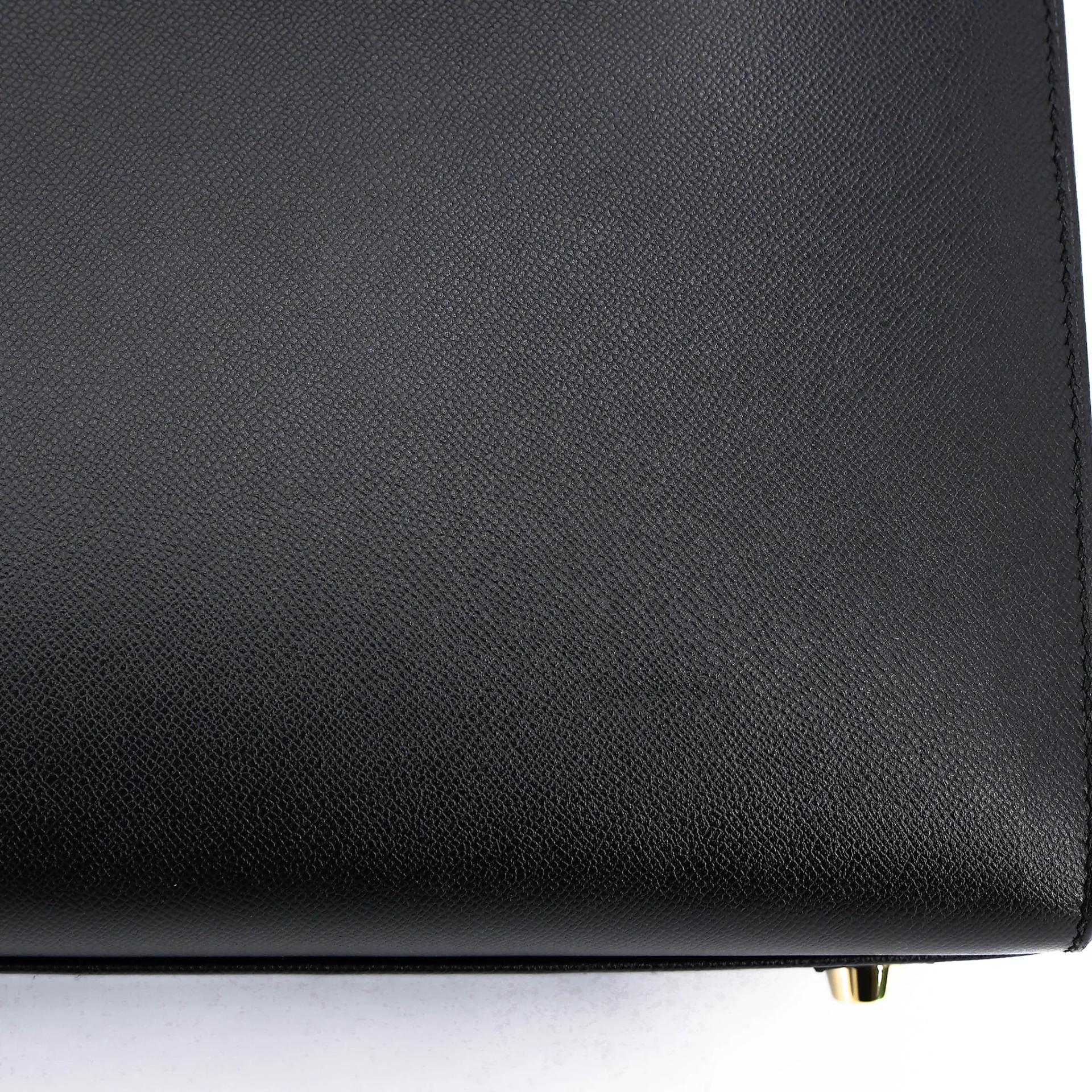 Very Good ( Rank A) HERMÈS Birkin 30 Sellier Noir (89) Madame Gold hardware D (2019) - 15