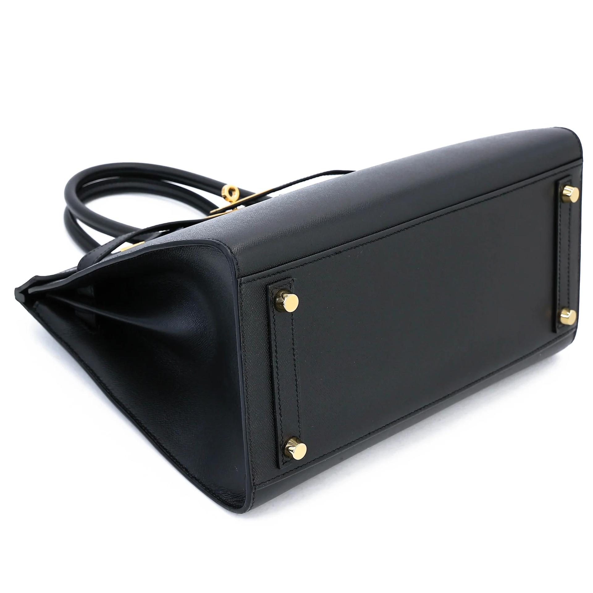 Very Good ( Rank A) HERMÈS Birkin 30 Sellier Noir (89) Madame Gold hardware D (2019) - 5