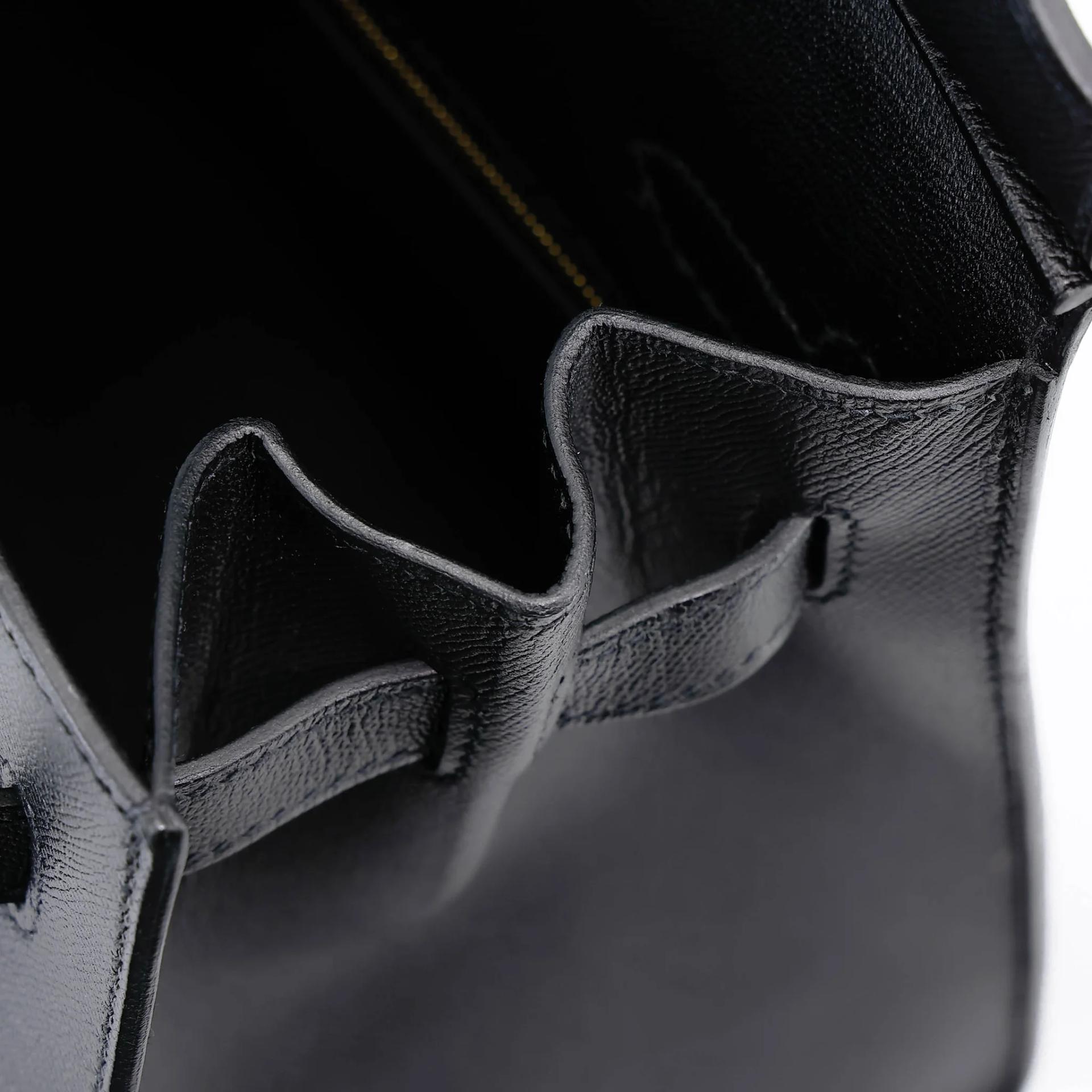 Very Good ( Rank A) HERMÈS Birkin 30 Sellier Noir (89) Madame Gold hardware D (2019) - 26