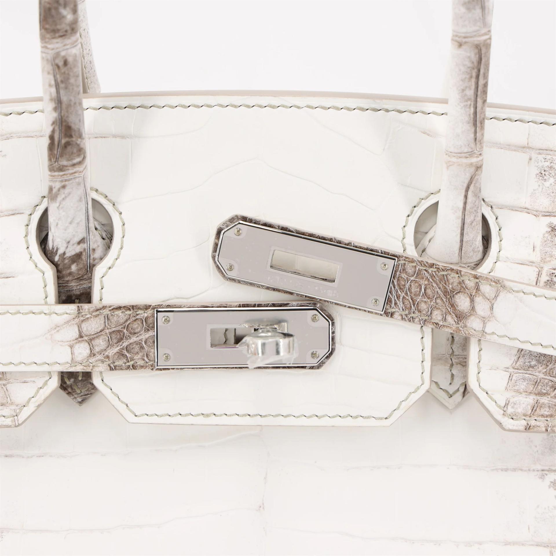 Brand New ( Rank N ) HERMÈS Limited Edition Birkin 30 Himalaya Himalaya Matte Niloticus Crocodile Palladium hardware K (2025) - 8