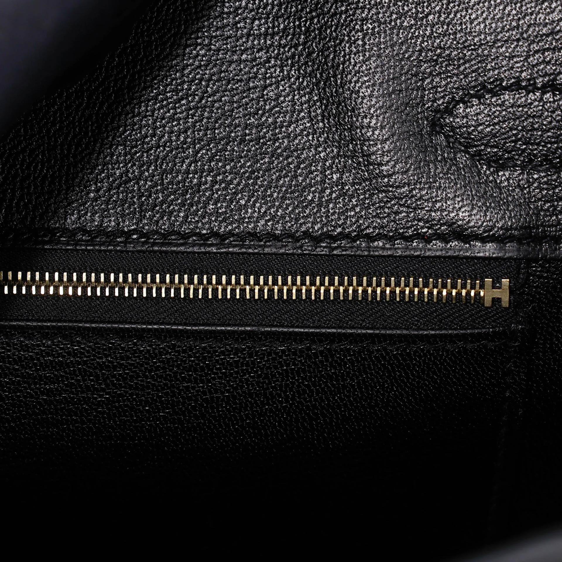 Very Good ( Rank A) HERMÈS Birkin 30 Sellier Noir (89) Madame Gold hardware D (2019) - 24