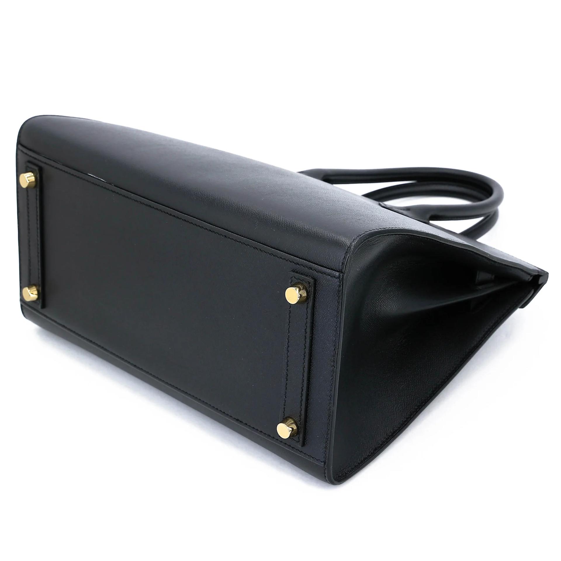 Very Good ( Rank A) HERMÈS Birkin 30 Sellier Noir (89) Madame Gold hardware D (2019) - 6