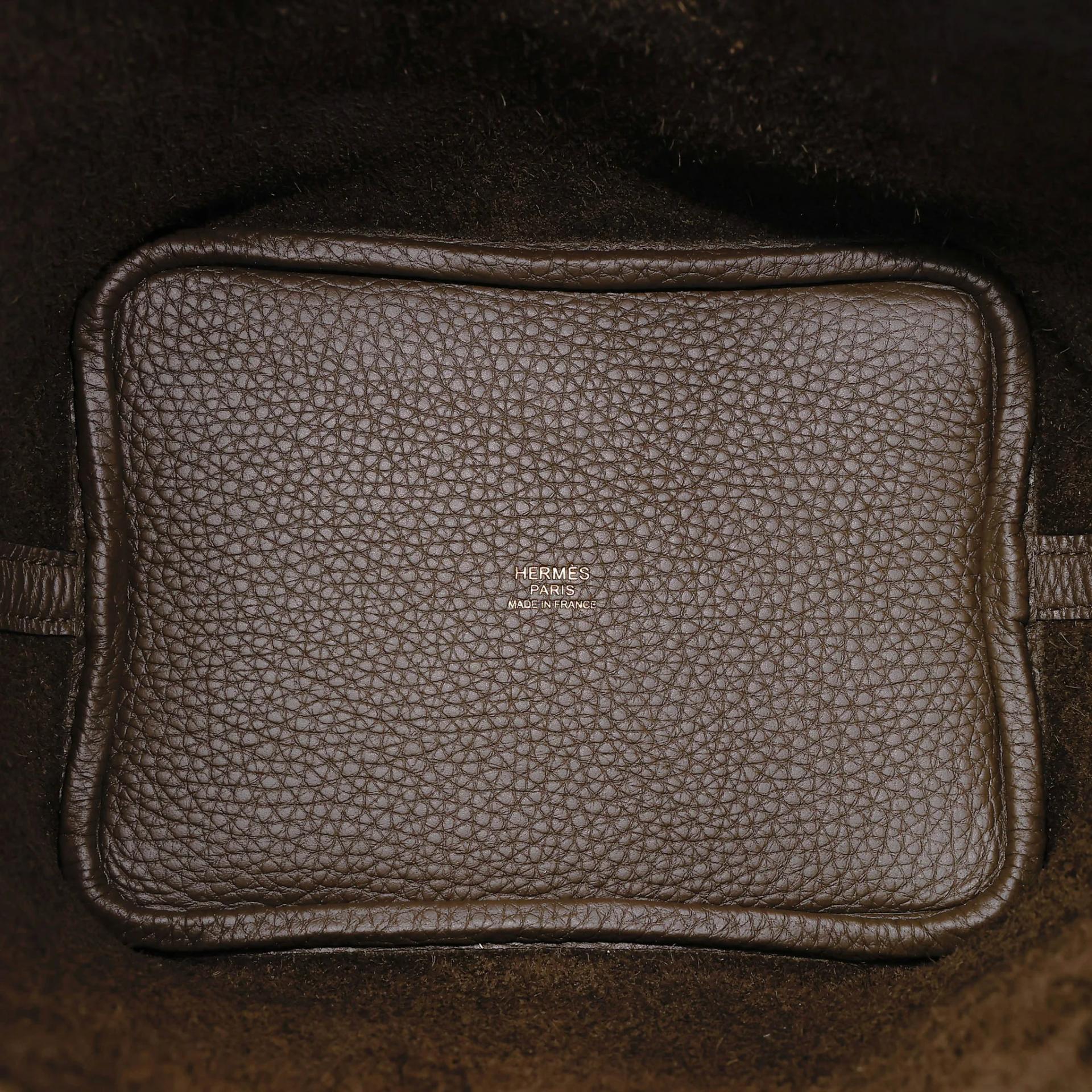 Brand New ( Rank N ) HERMÈS Picotin Lock PM Vert Loden (V8) Clemence Gold hardware G (2026) - 14
