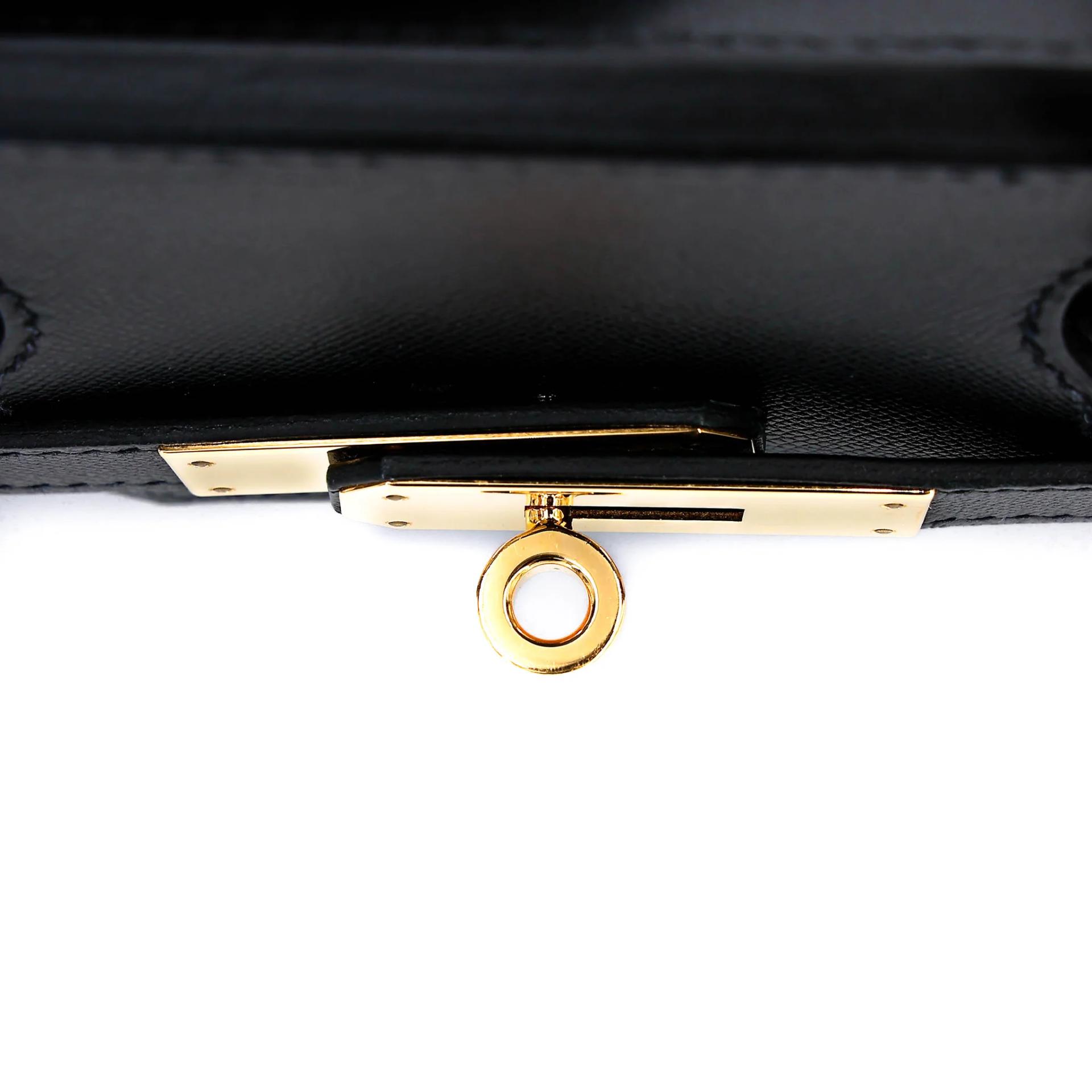 Very Good ( Rank A) HERMÈS Birkin 30 Sellier Noir (89) Madame Gold hardware D (2019) - 21