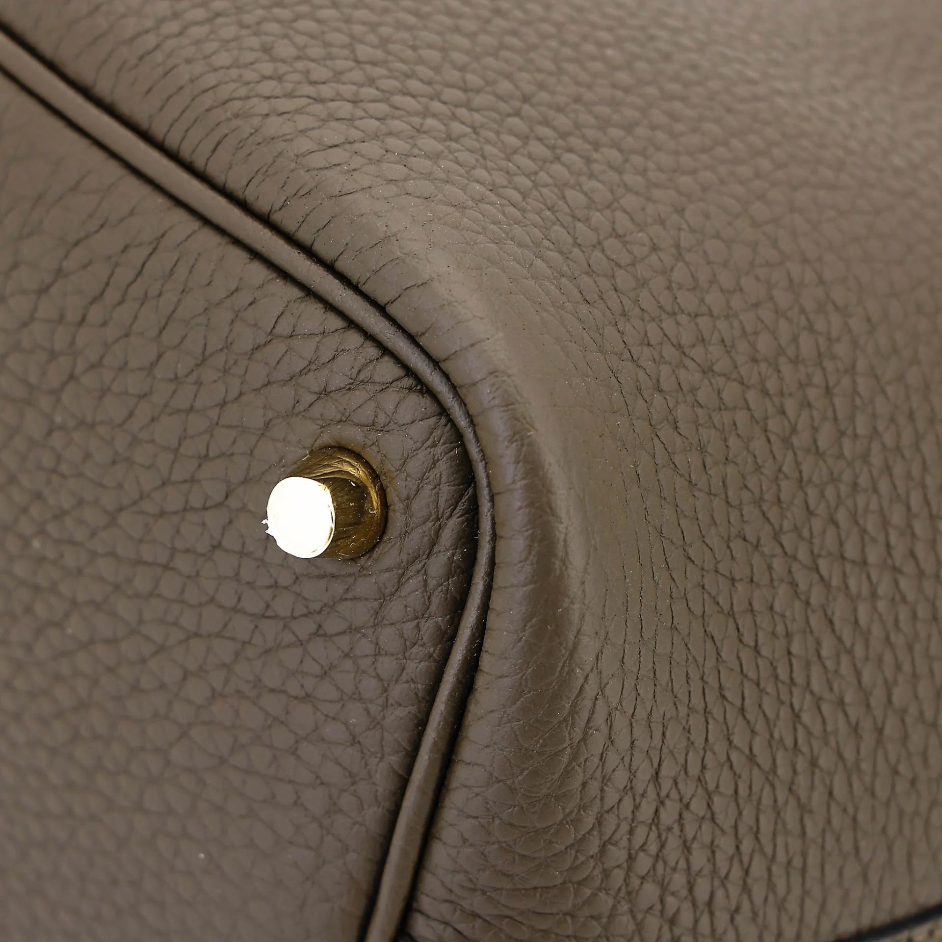 Brand New ( Rank N ) HERMÈS Picotin Lock PM Vert Loden (V8) Clemence Gold hardware G (2026) - 9