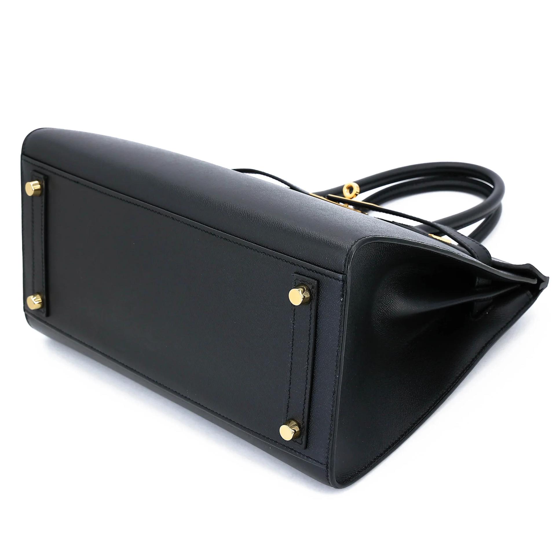 Very Good ( Rank A) HERMÈS Birkin 30 Sellier Noir (89) Madame Gold hardware D (2019) - 4