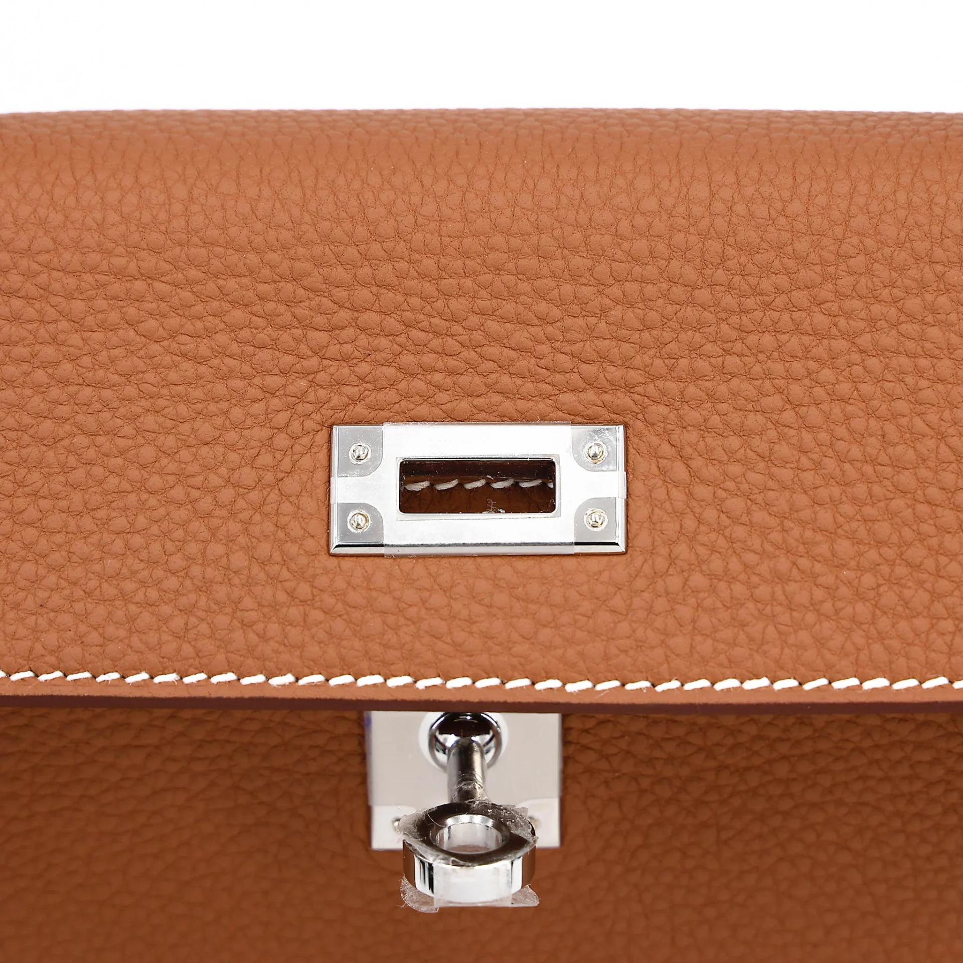 Brand New ( Rank N ) HERMÈS Kelly 25 Gold (37) Togo Palladium hardware G (2026) - 10