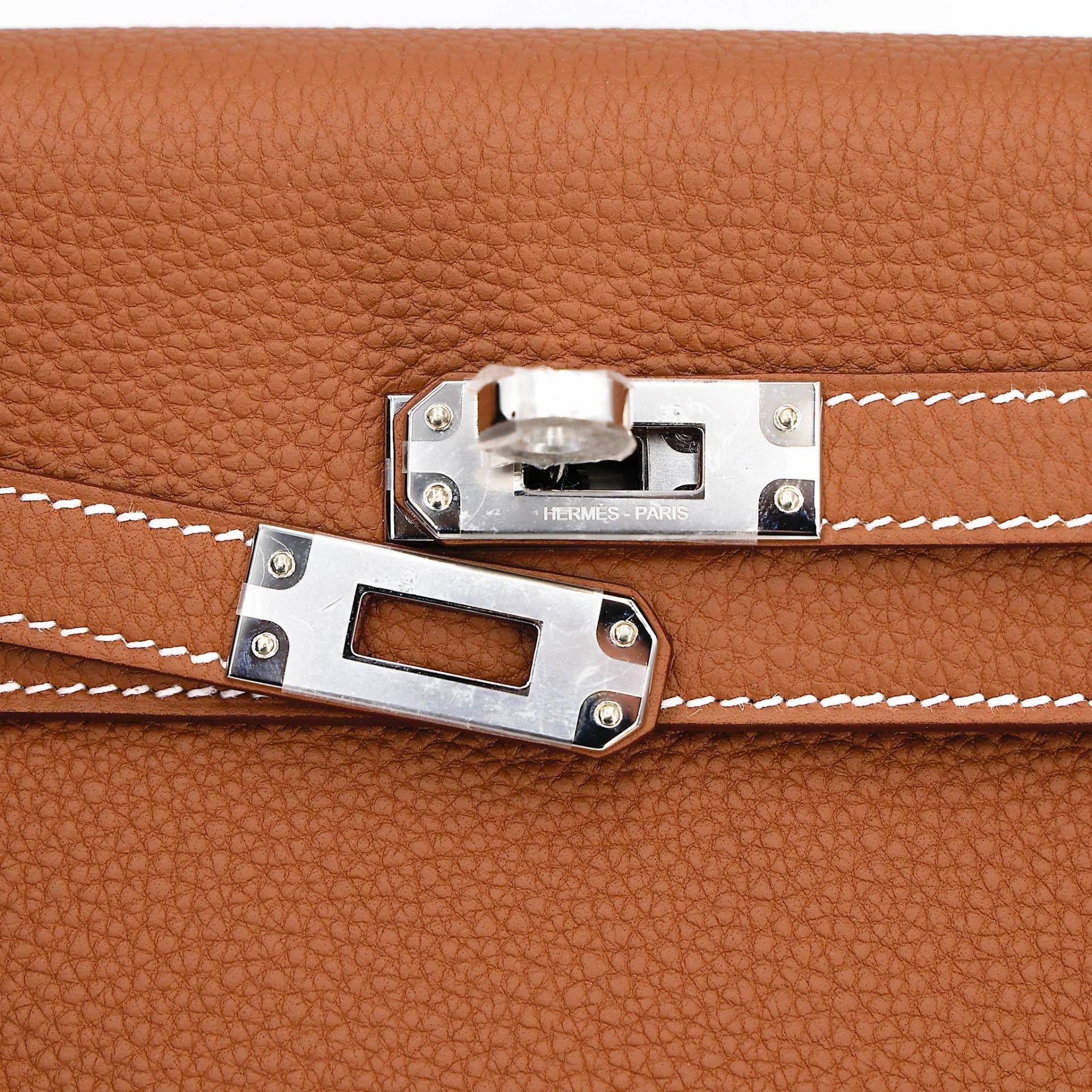 Brand New ( Rank N ) HERMÈS Kelly 25 Gold (37) Togo Palladium hardware G (2026) - 8