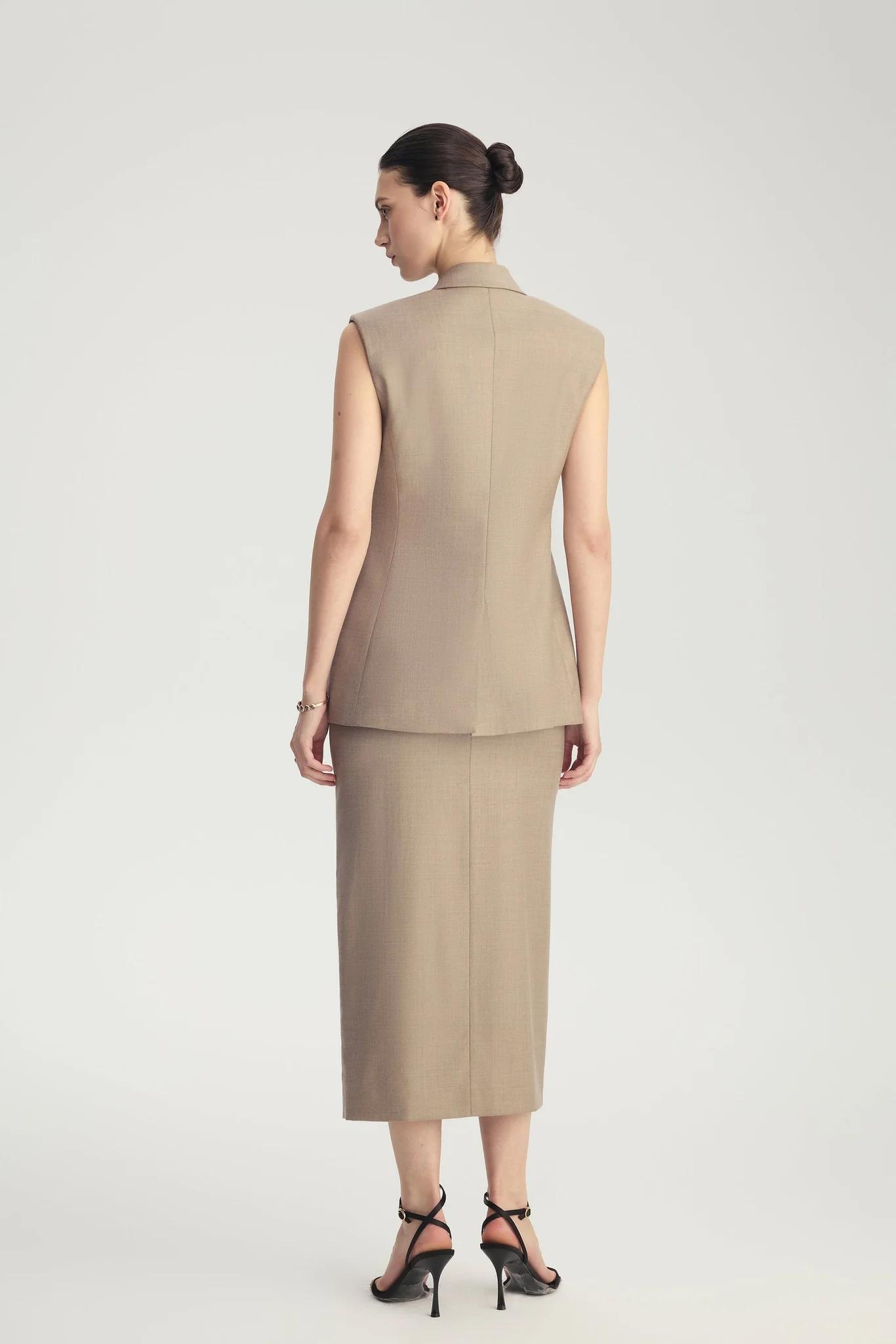 Brand New ( Rank N ) Mira Four Seasons Wool Tailored Skirt (EU 38) - 5